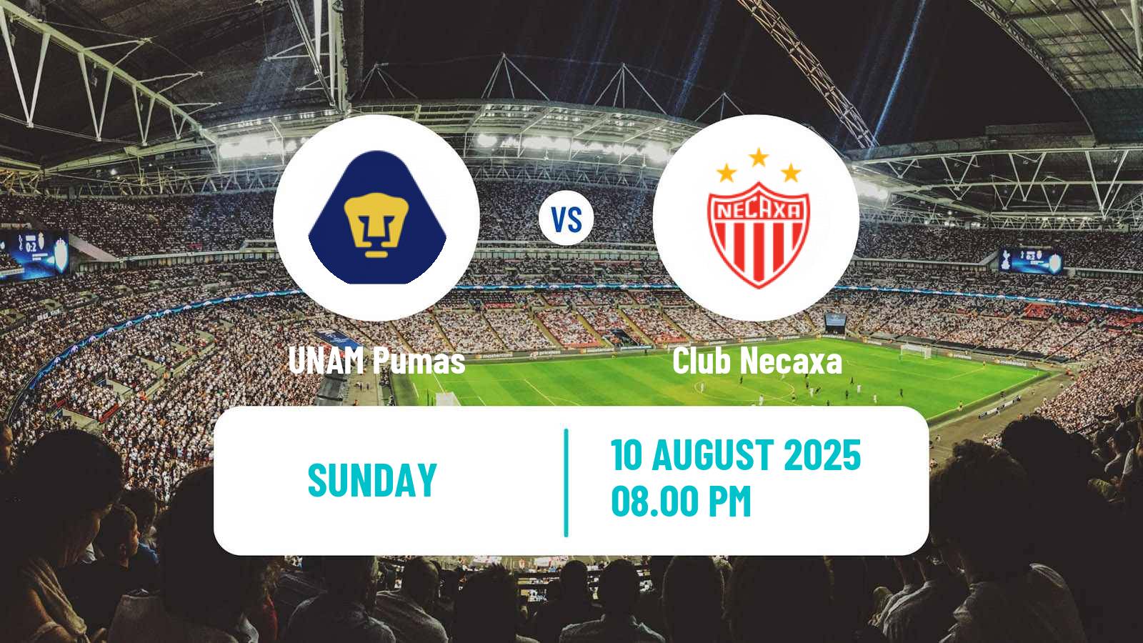 Football Mexican Liga MX UNAM - Necaxa