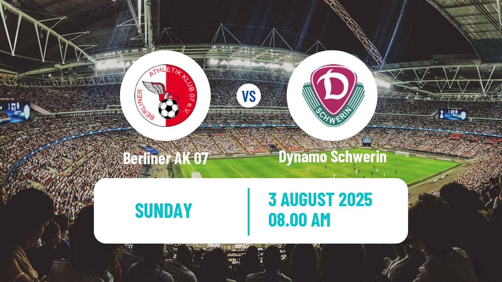 Football German Oberliga NOFV-Nord Berliner AK 07 - Dynamo Schwerin