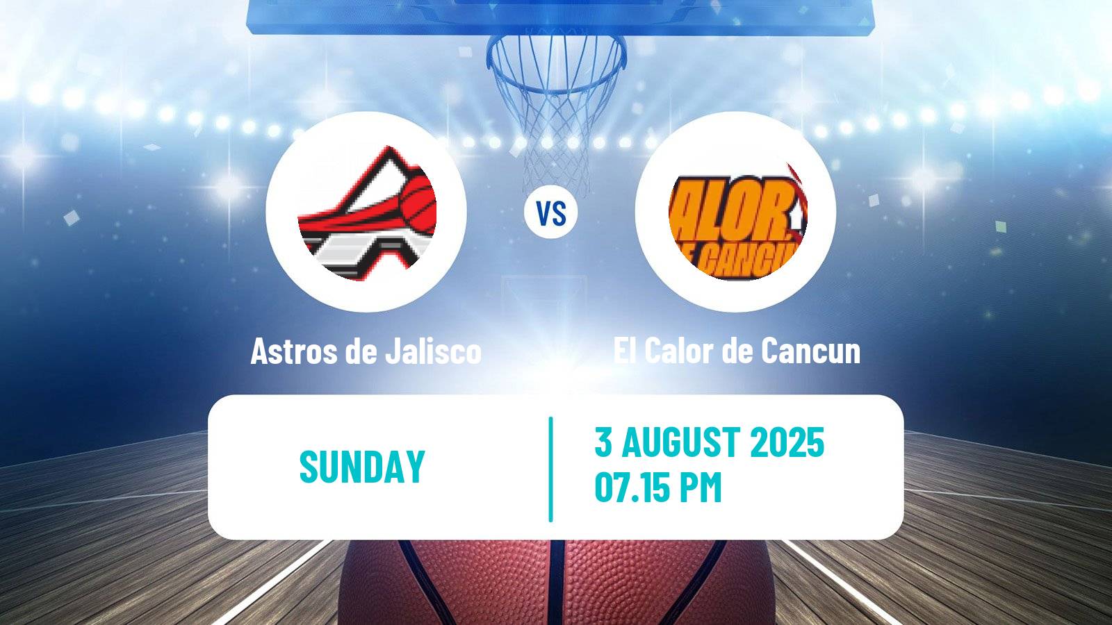 Basketball Mexican LNBP Astros de Jalisco - El Calor de Cancun