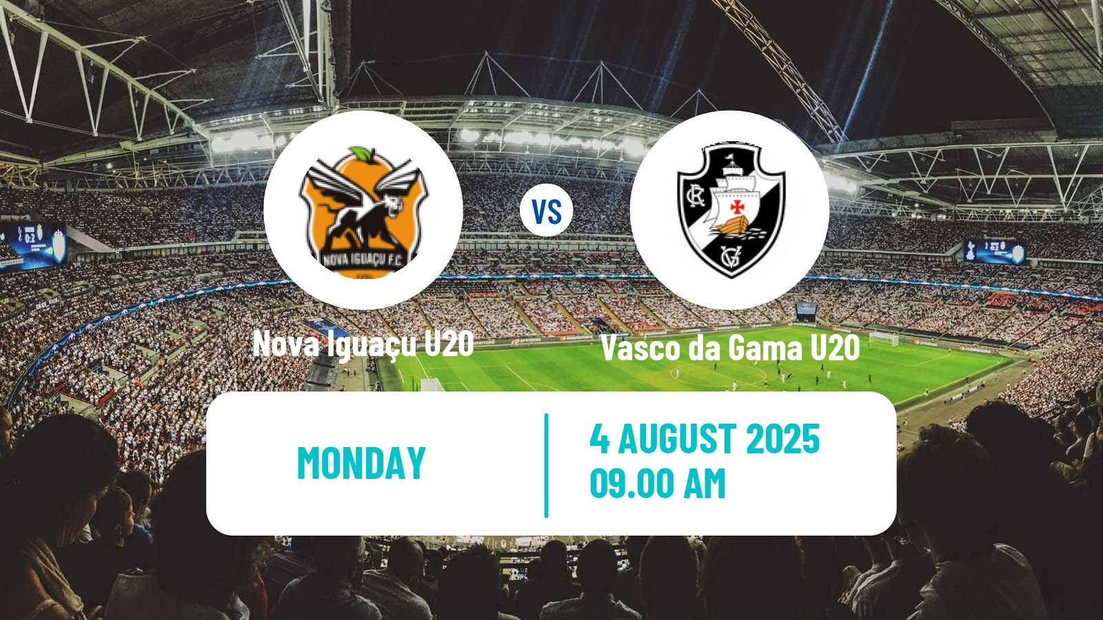 Football Brazilian Carioca U20 Nova Iguaçu U20 - Vasco da Gama U20