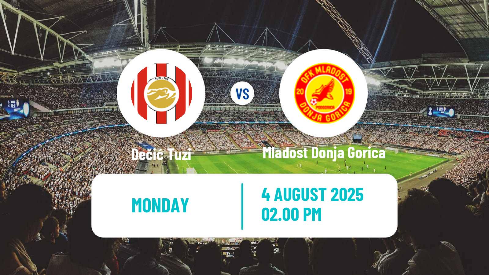 Football Montenegrin First League Dečić Tuzi - Mladost Donja Gorica