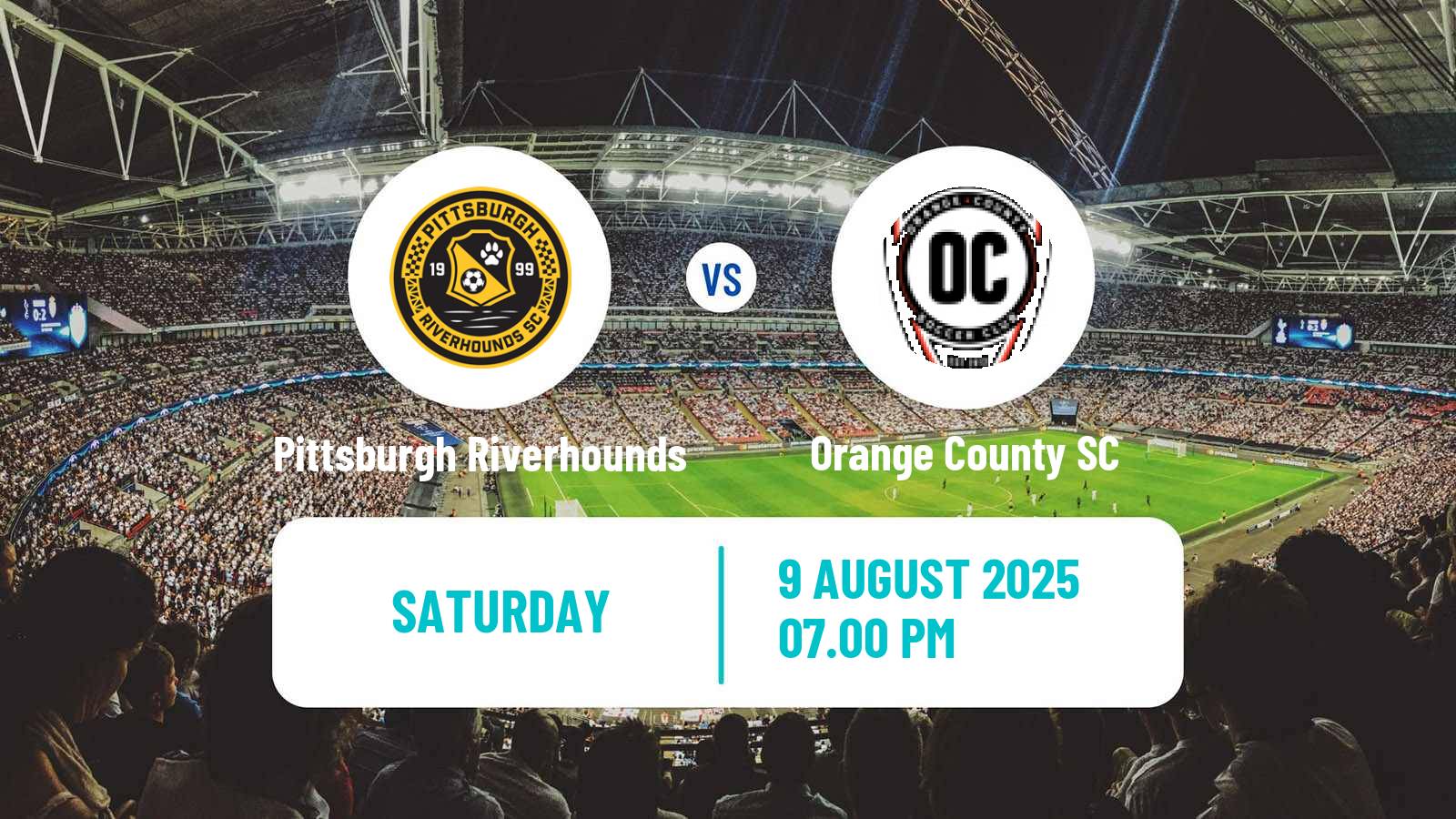 Football USL Championship Pittsburgh Riverhounds - Orange County SC