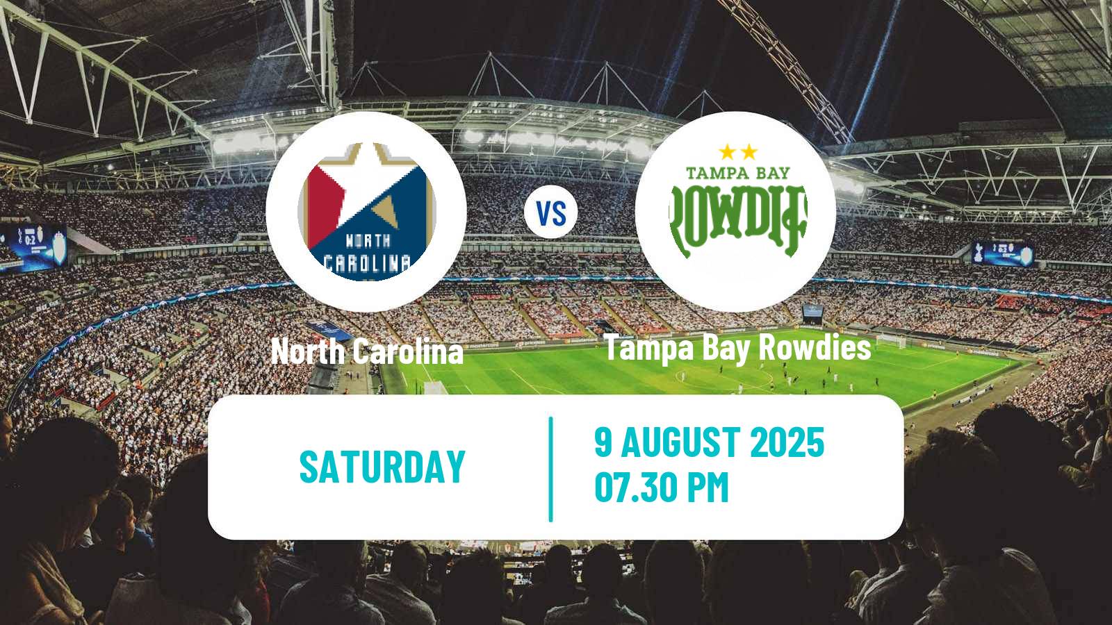 Football USL Championship North Carolina - Tampa Bay Rowdies
