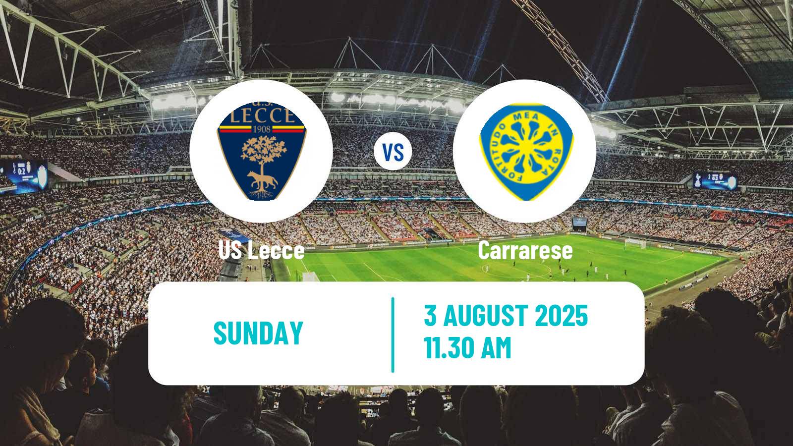 Football Club Friendly Lecce - Carrarese