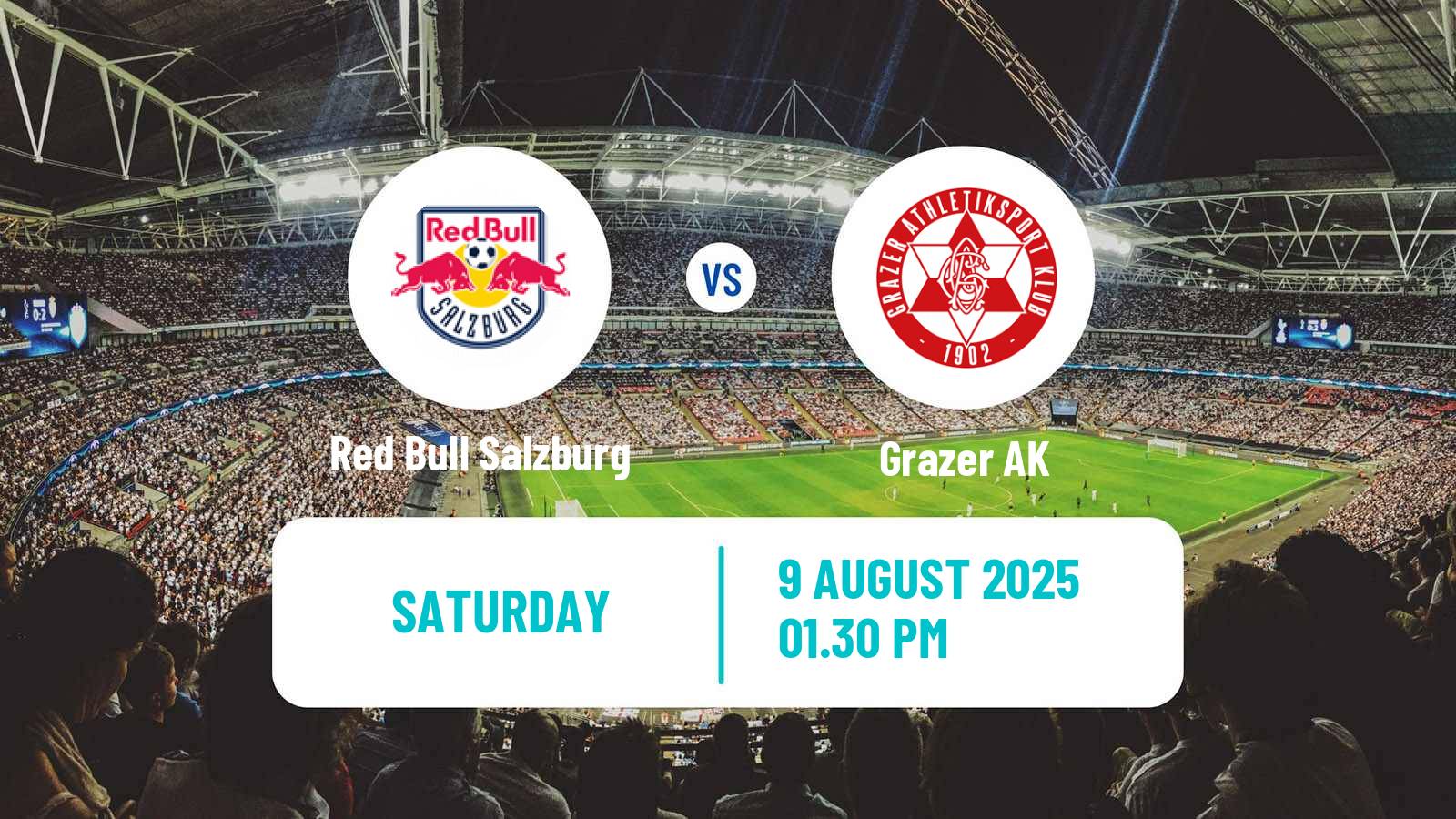Football Austrian Bundesliga Red Bull Salzburg - Grazer AK
