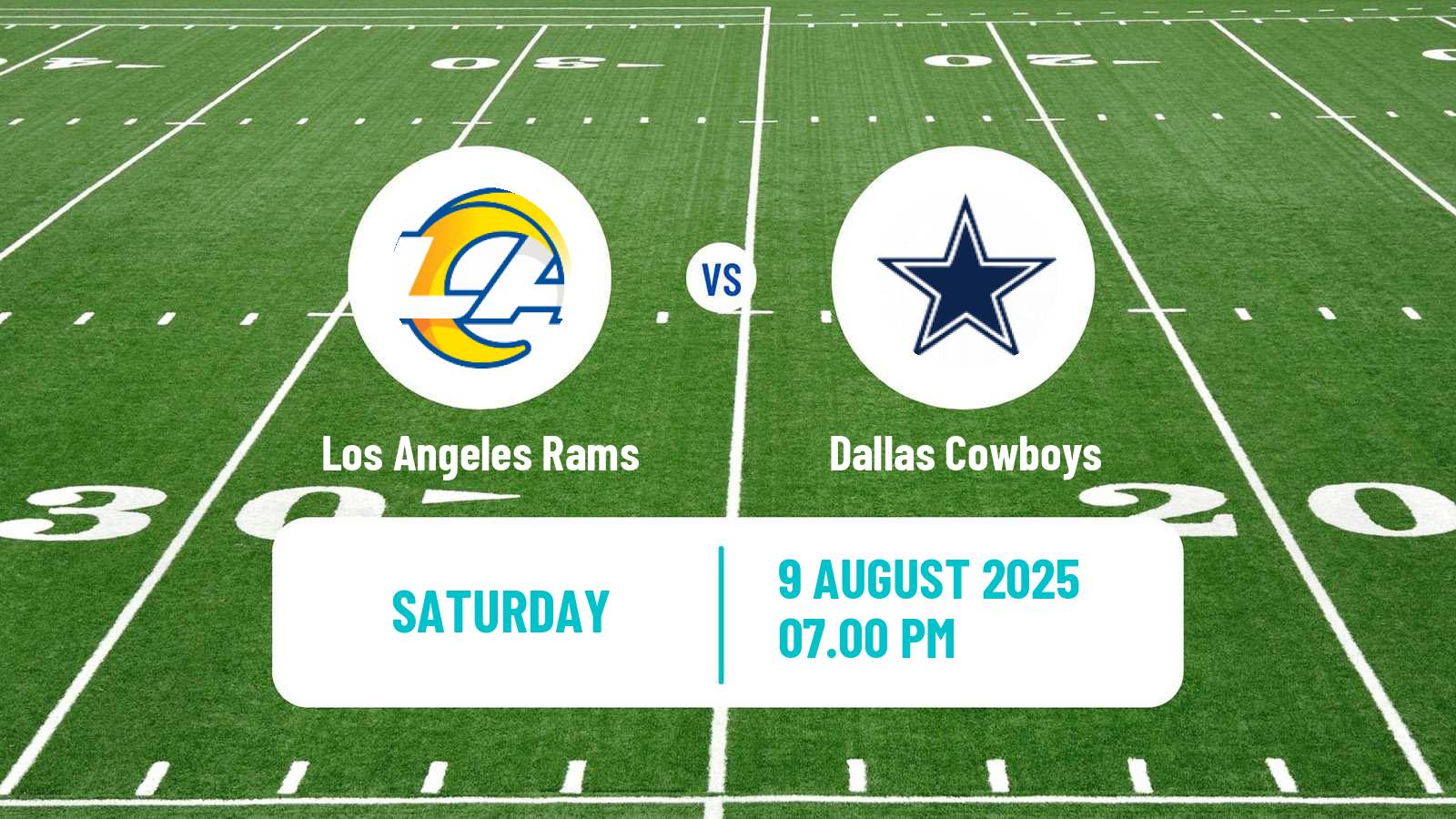 American football NFL Los Angeles Rams - Dallas Cowboys