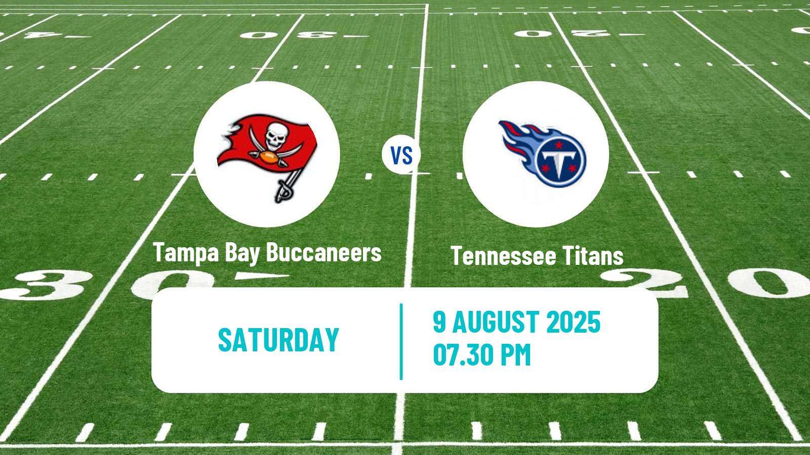 American football NFL Tampa Bay Buccaneers - Tennessee Titans