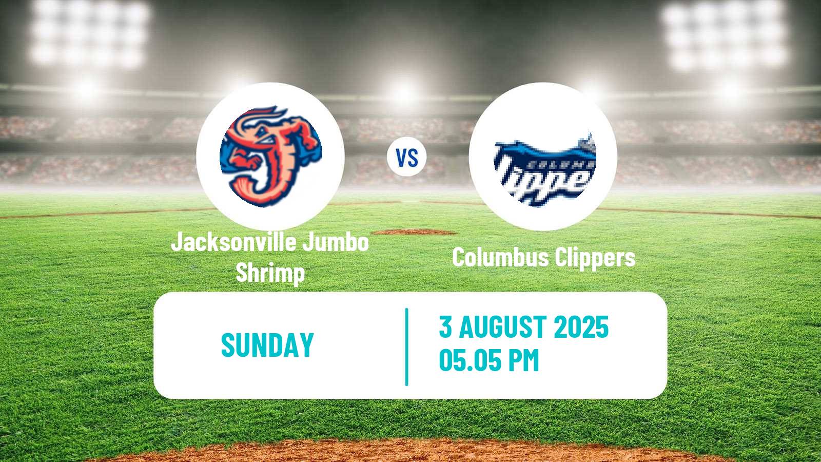 Baseball IL Jacksonville Jumbo Shrimp - Columbus Clippers