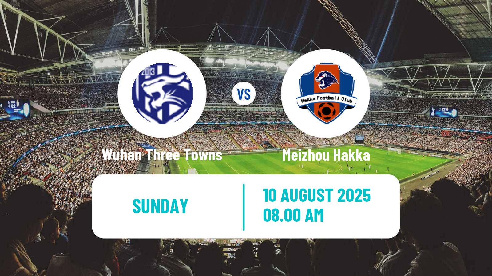 Football Chinese Super League Wuhan Three Towns - Meizhou Hakka