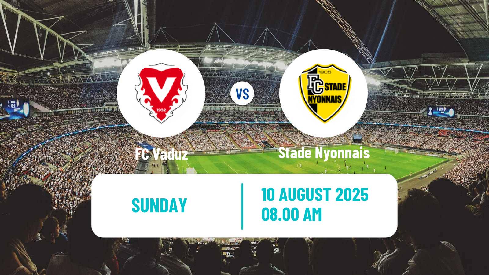 Football Swiss Challenge League Vaduz - Stade Nyonnais