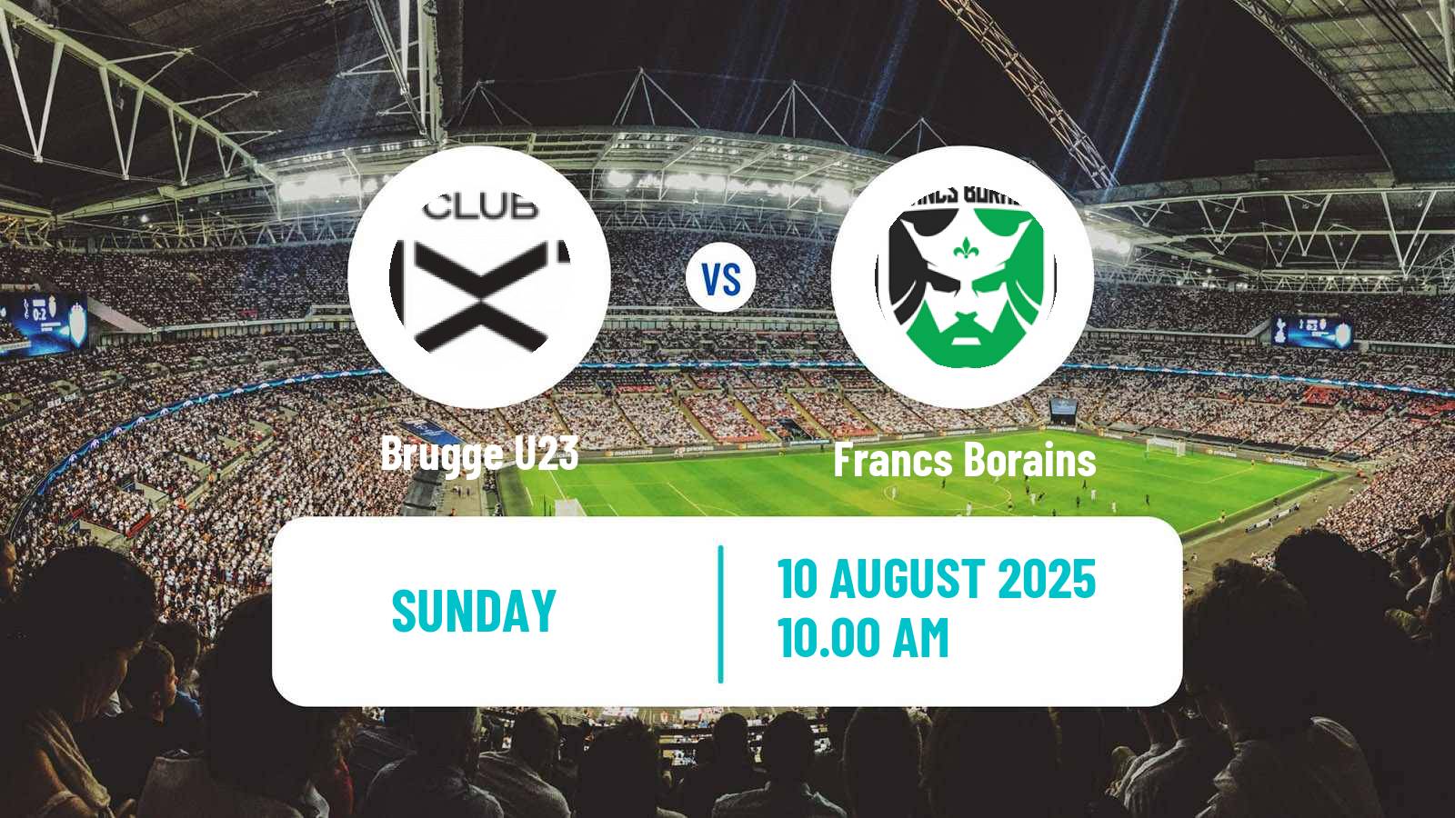 Football Belgian Сhallenger Pro League Brugge U23 - Francs Borains
