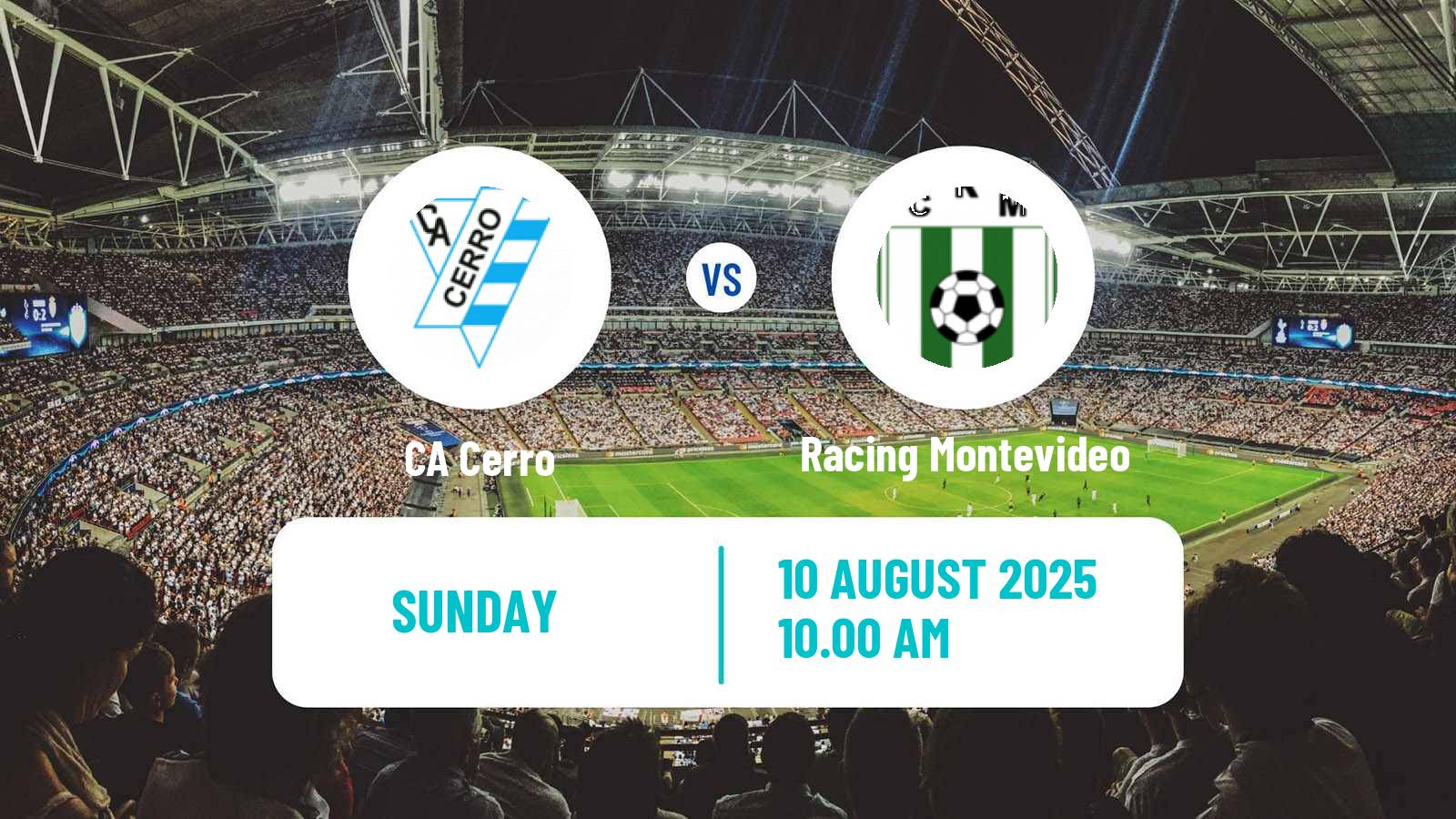 Football Uruguayan Primera Division Cerro - Racing Montevideo