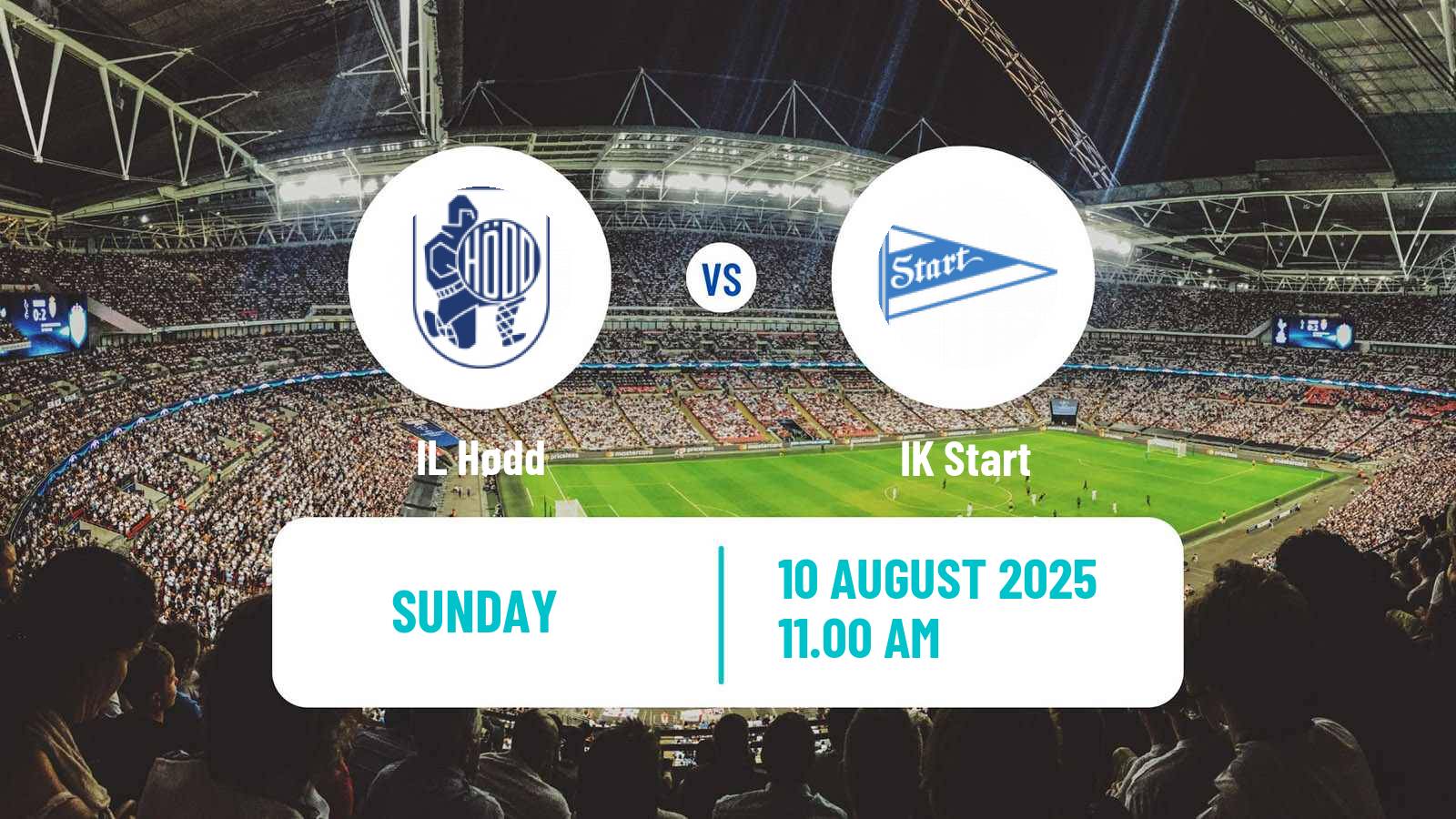 Football Norwegian Adeccoligaen Hødd - Start