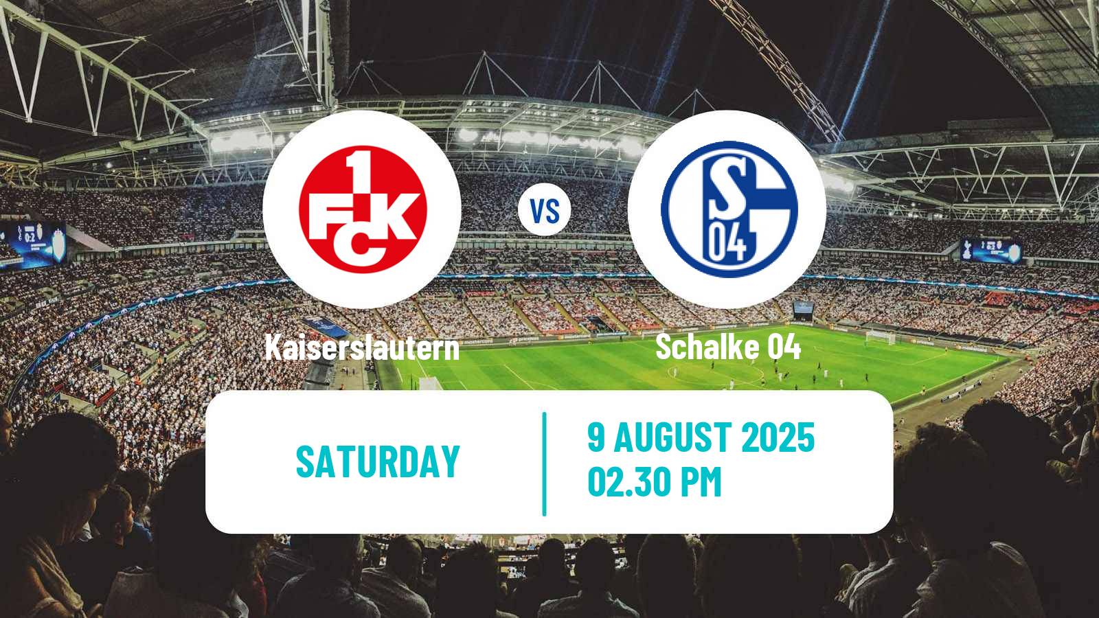 Football German 2 Bundesliga Kaiserslautern - Schalke 04