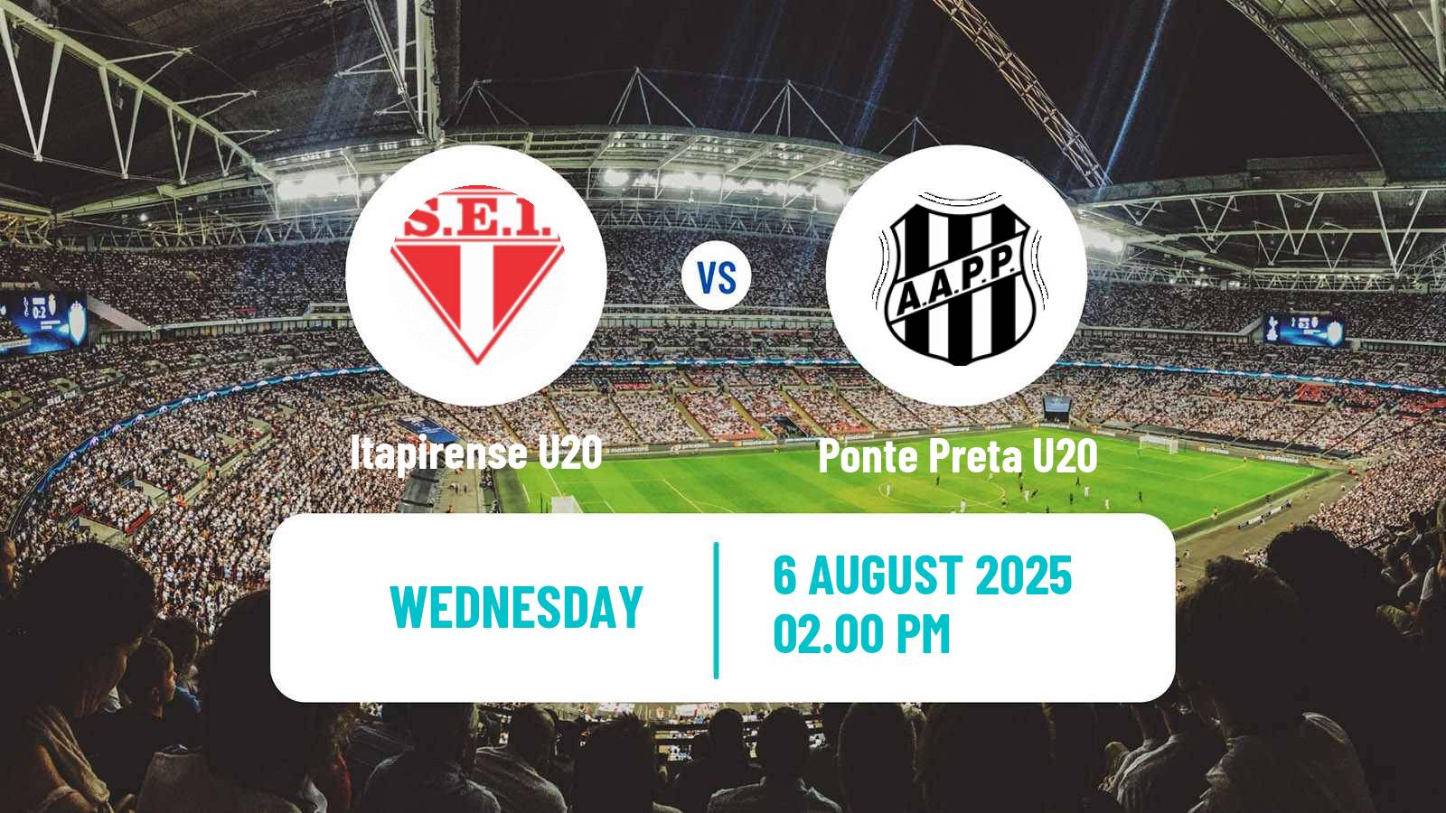 Football Brazilian Paulista U20 Itapirense U20 - Ponte Preta U20