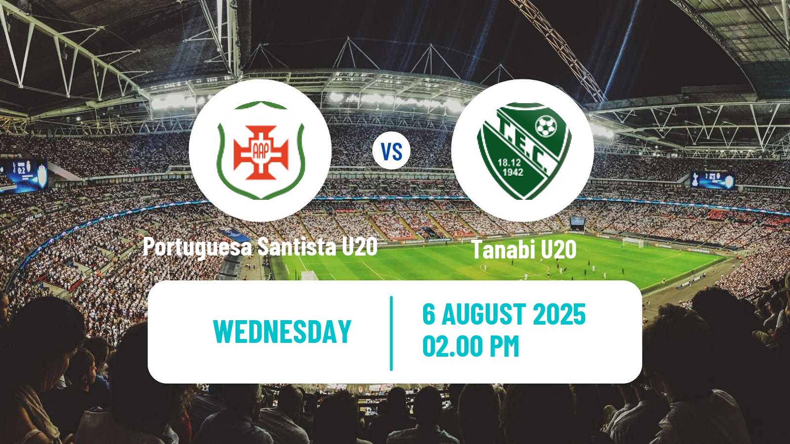 Football Brazilian Paulista U20 Portuguesa Santista U20 - Tanabi U20