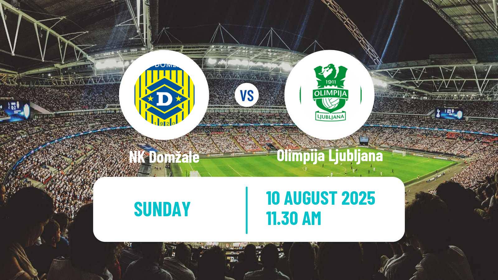 Football Slovenian PrvaLiga Domžale - Olimpija Ljubljana