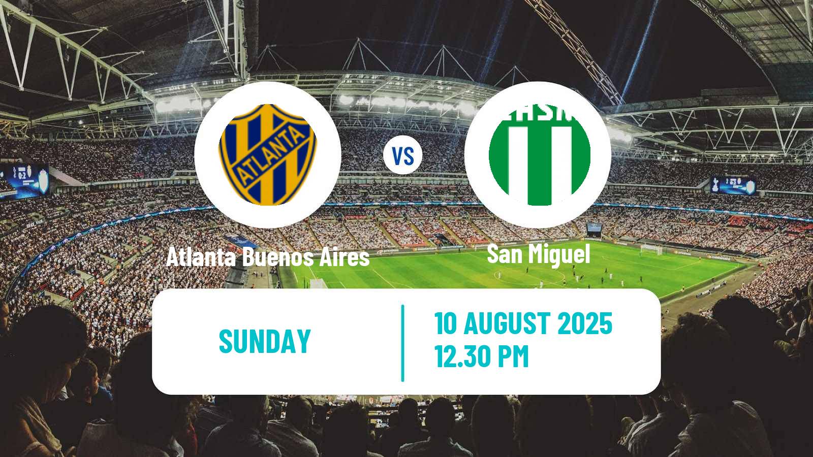 Football Argentinian Primera Nacional Atlanta Buenos Aires - San Miguel
