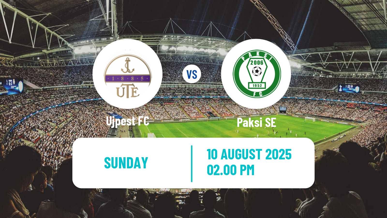 Football Hungarian NB I Ujpest - Paksi SE