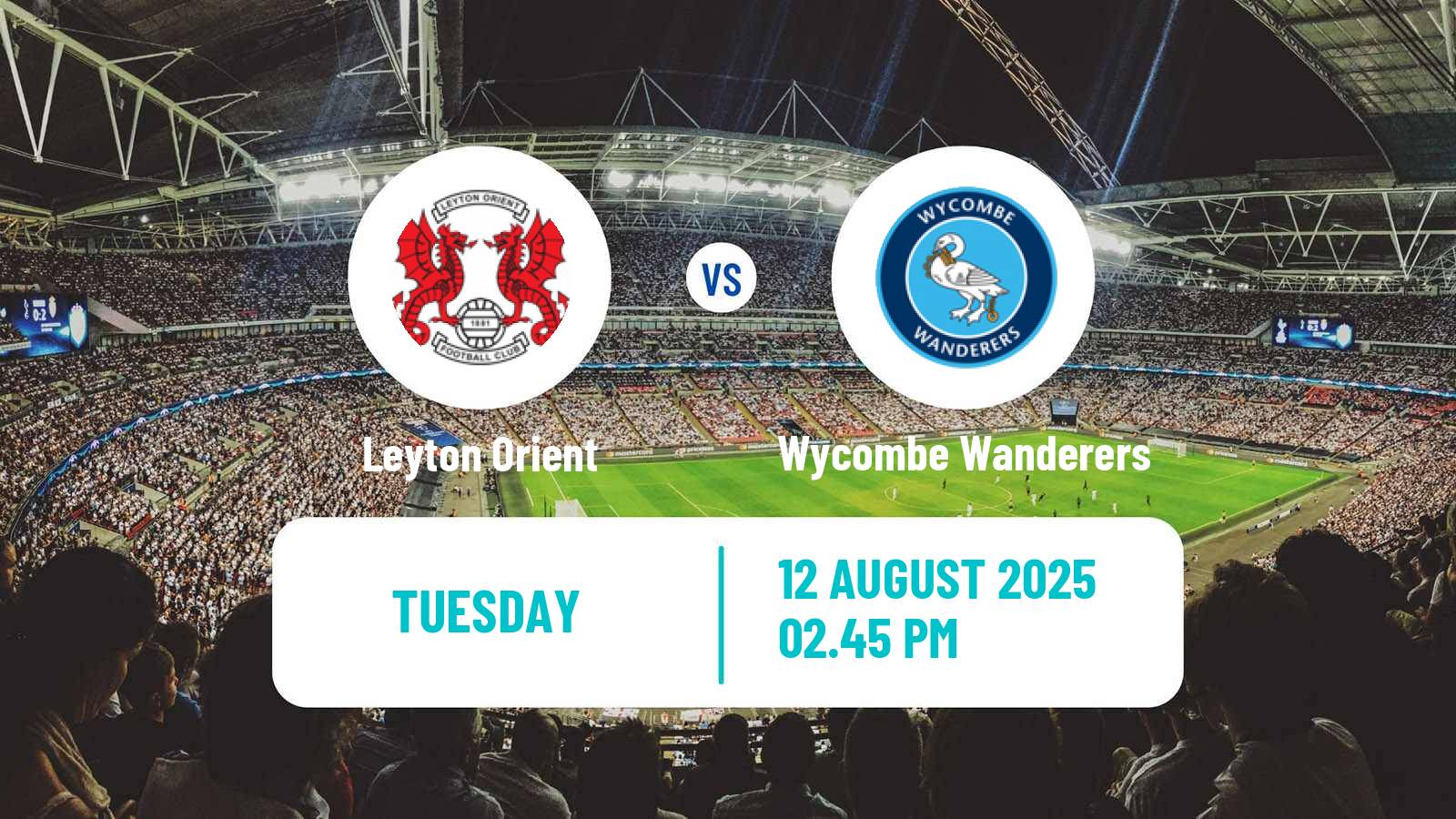 Football English League Cup Leyton Orient - Wycombe Wanderers