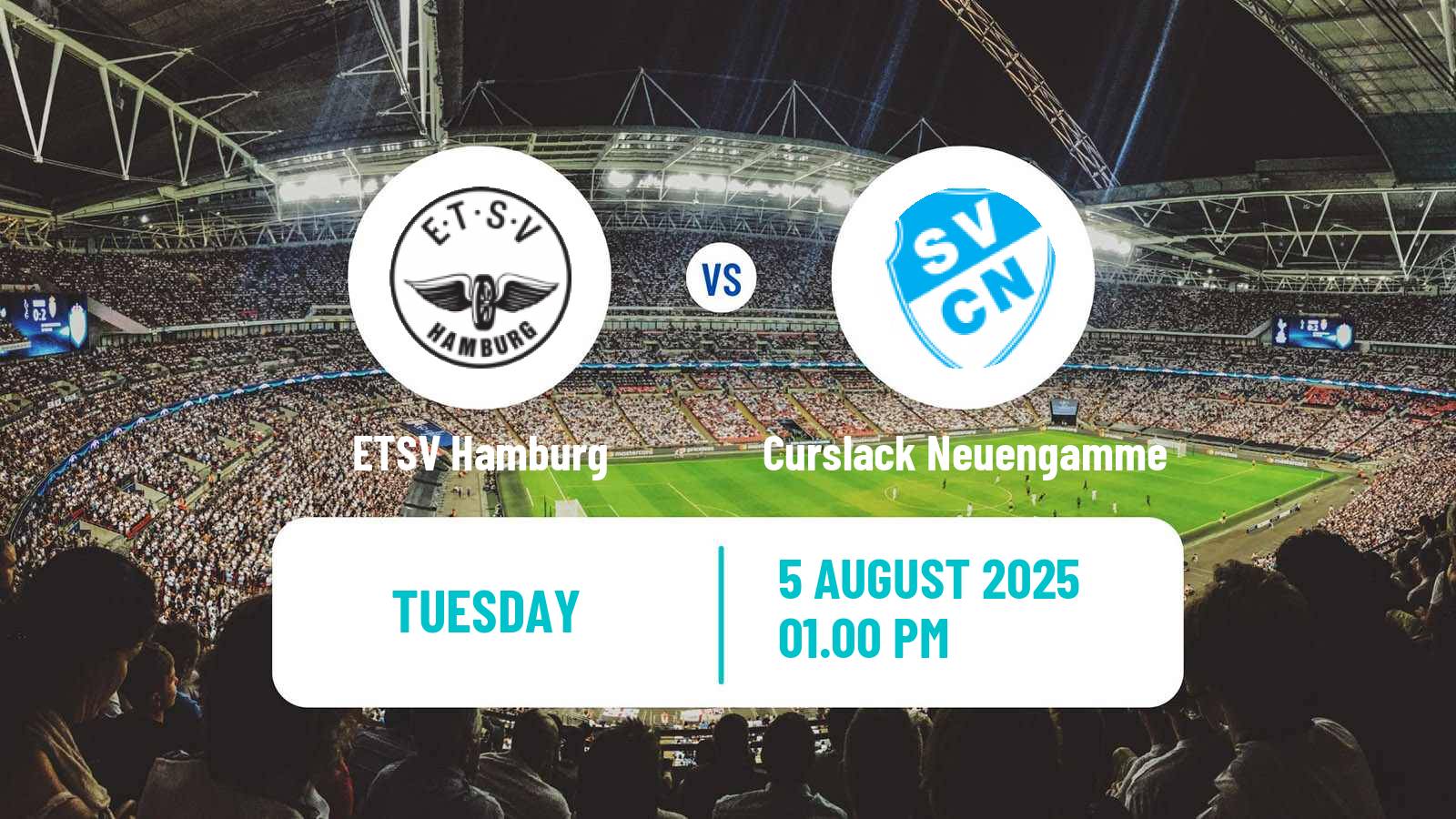 Football German Oberliga Hamburg ETSV Hamburg - Curslack Neuengamme