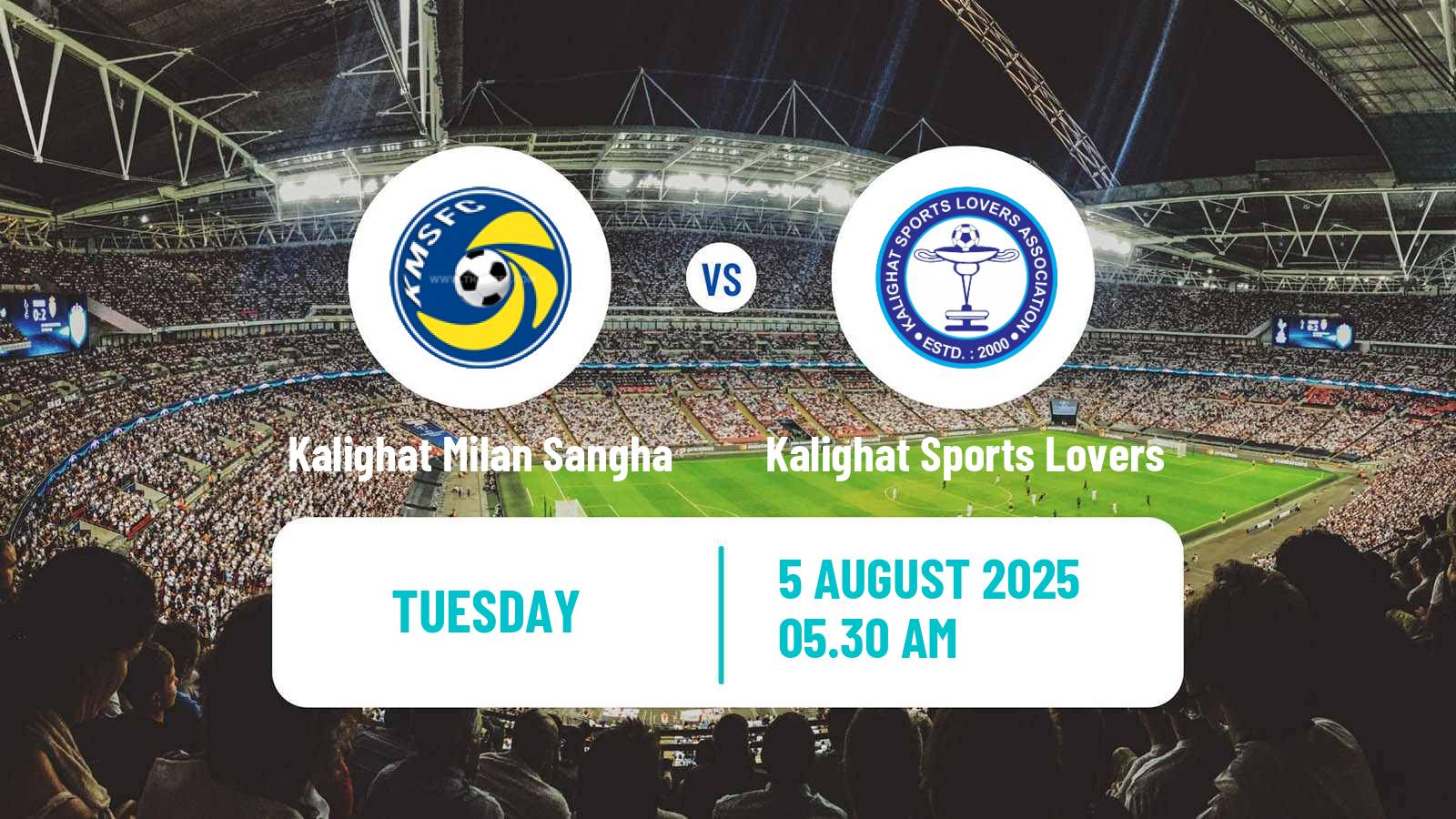 Football Calcutta Premier Division Kalighat Milan Sangha - Kalighat Sports Lovers
