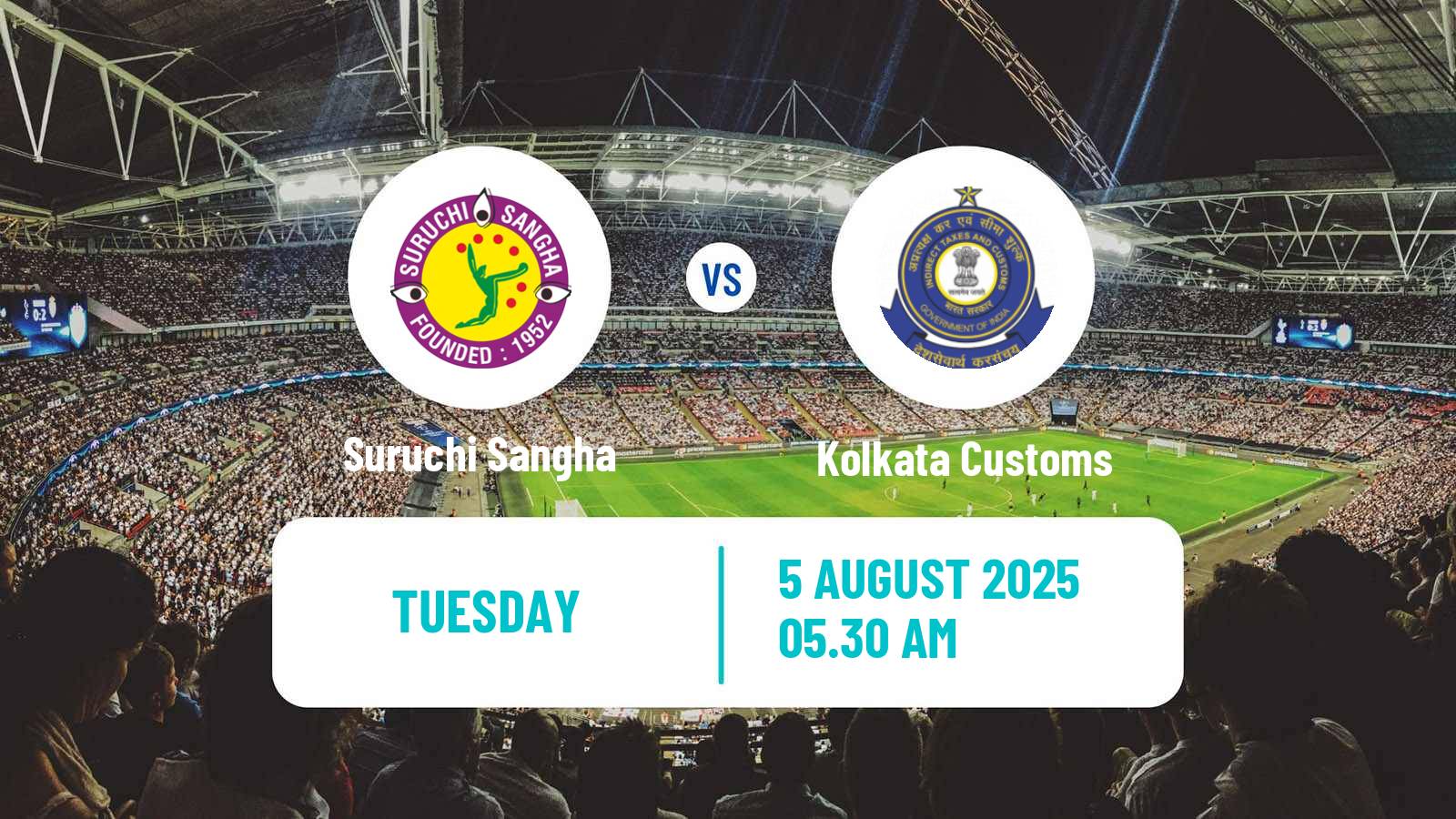 Football Calcutta Premier Division Suruchi Sangha - Kolkata Customs