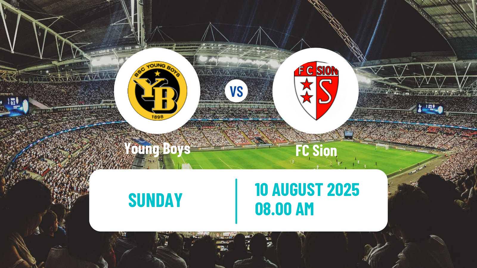 Football Swiss Super League Young Boys - Sion