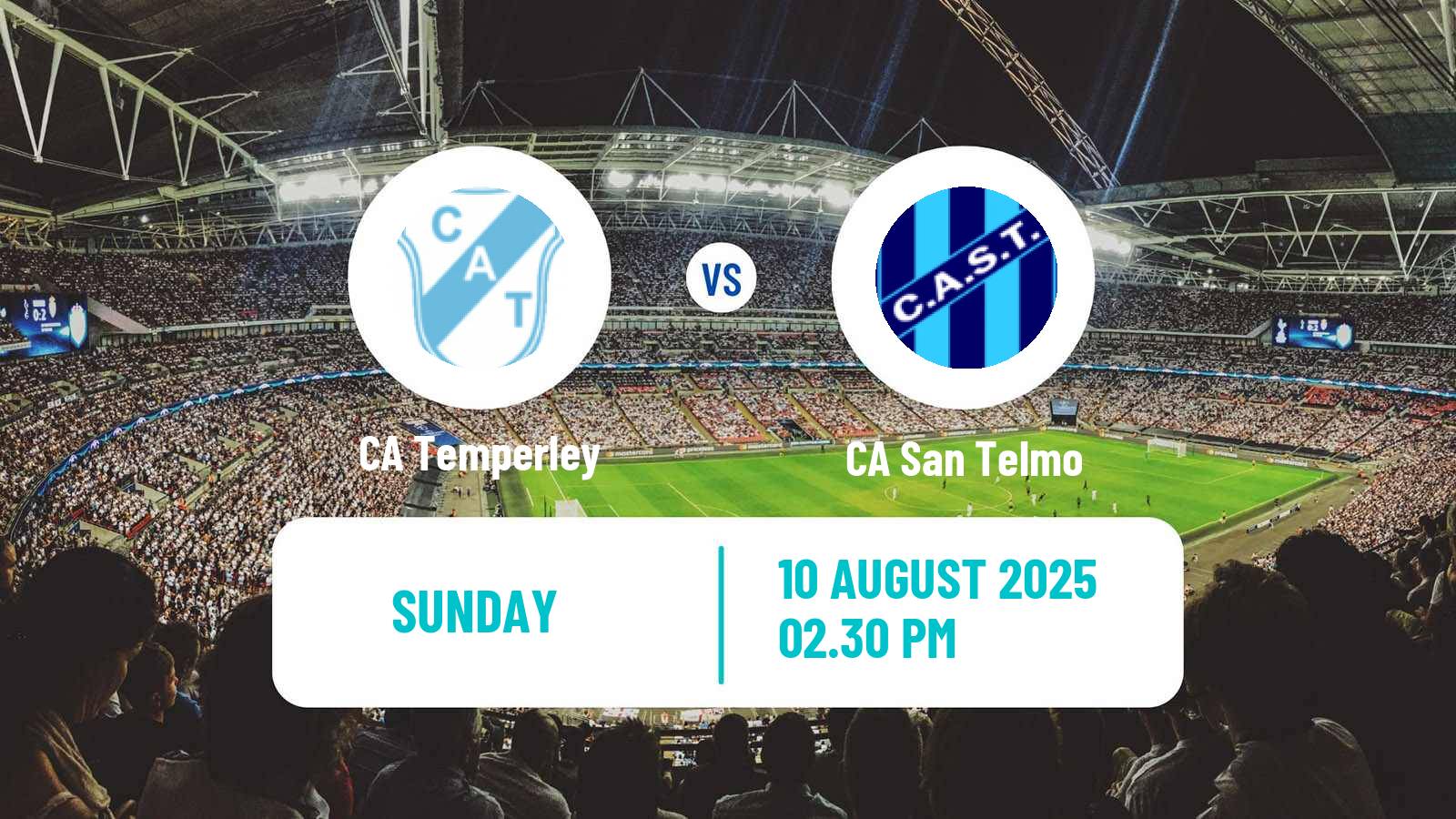Football Argentinian Primera Nacional Temperley - San Telmo
