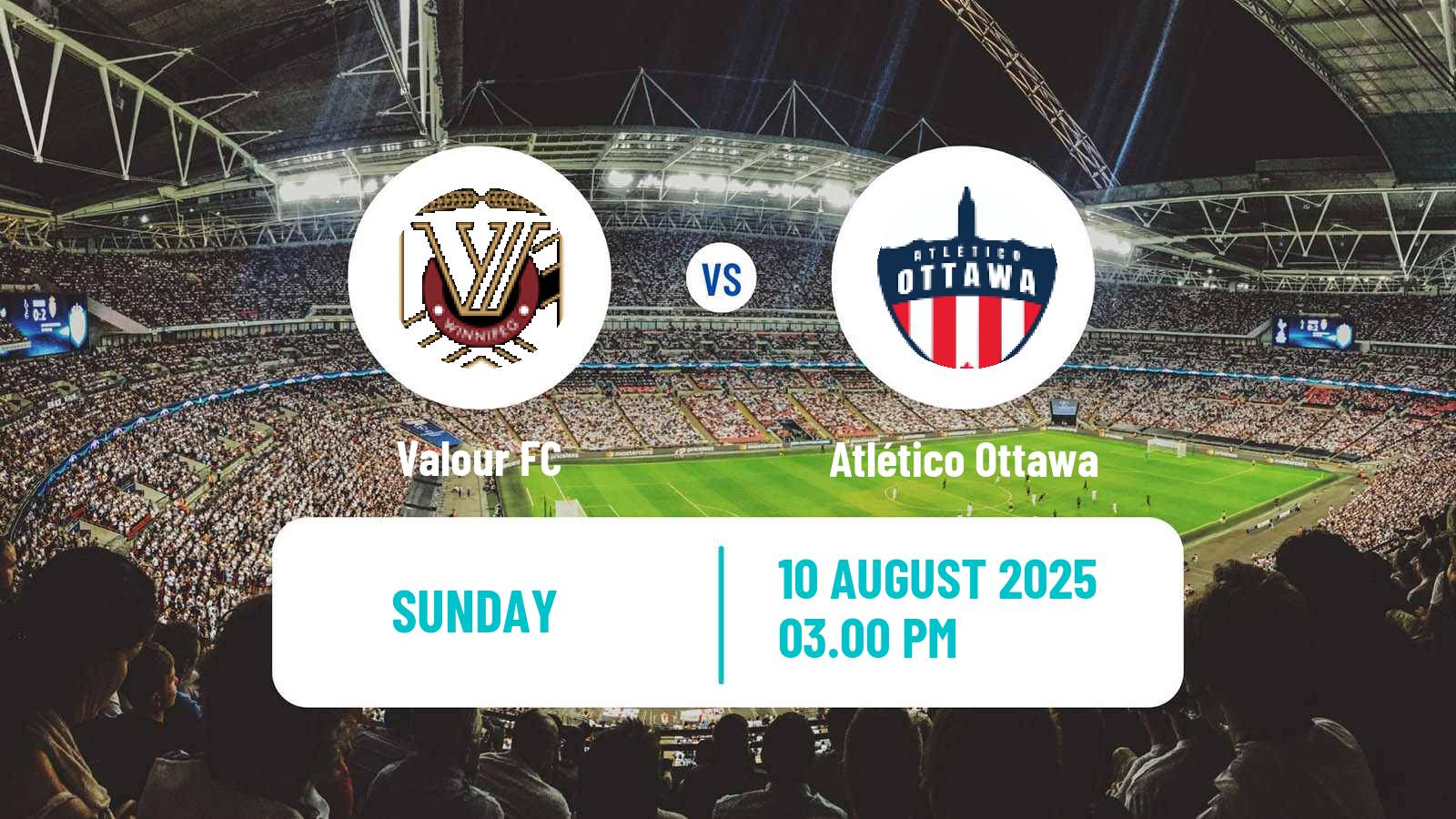 Football Canadian Premier League Valour - Atlético Ottawa