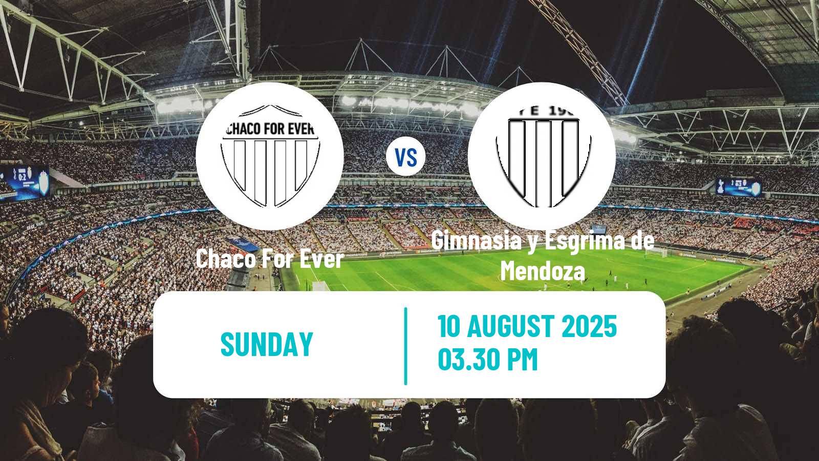 Football Argentinian Primera Nacional Chaco For Ever - Gimnasia y Esgrima de Mendoza