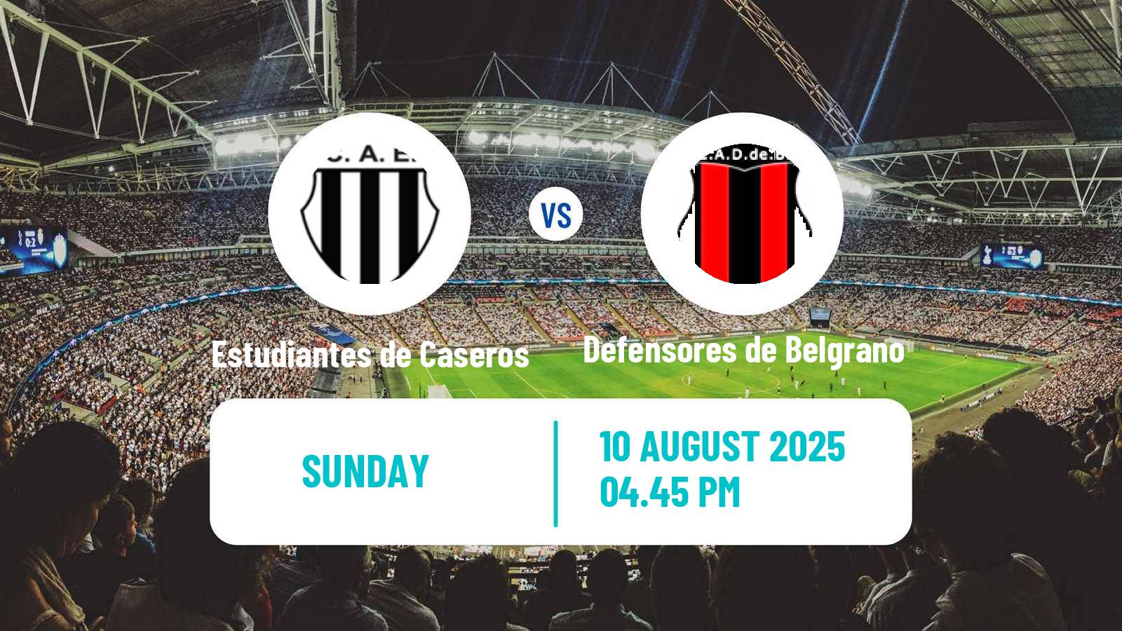 Football Argentinian Primera Nacional Estudiantes de Caseros - Defensores de Belgrano