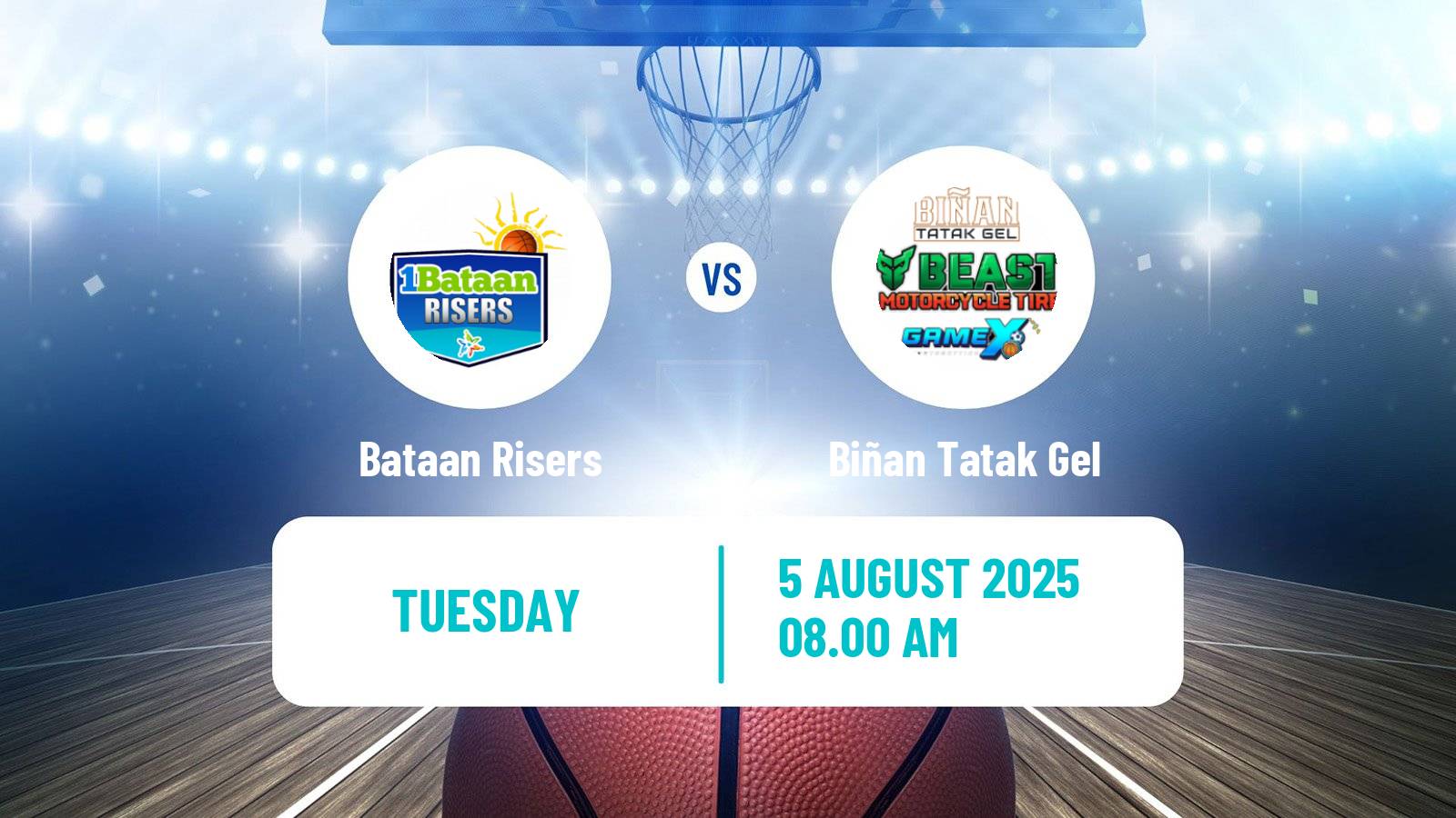 Basketball Philippines MBPL  Bataan Risers - Biñan Tatak Gel