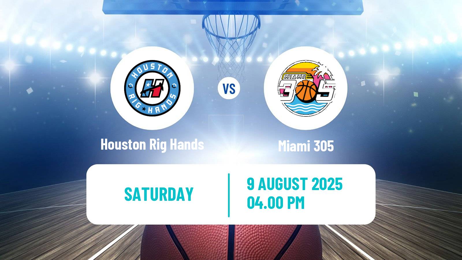 Basketball BIG3 3x3 Houston Rig Hands - Miami 305