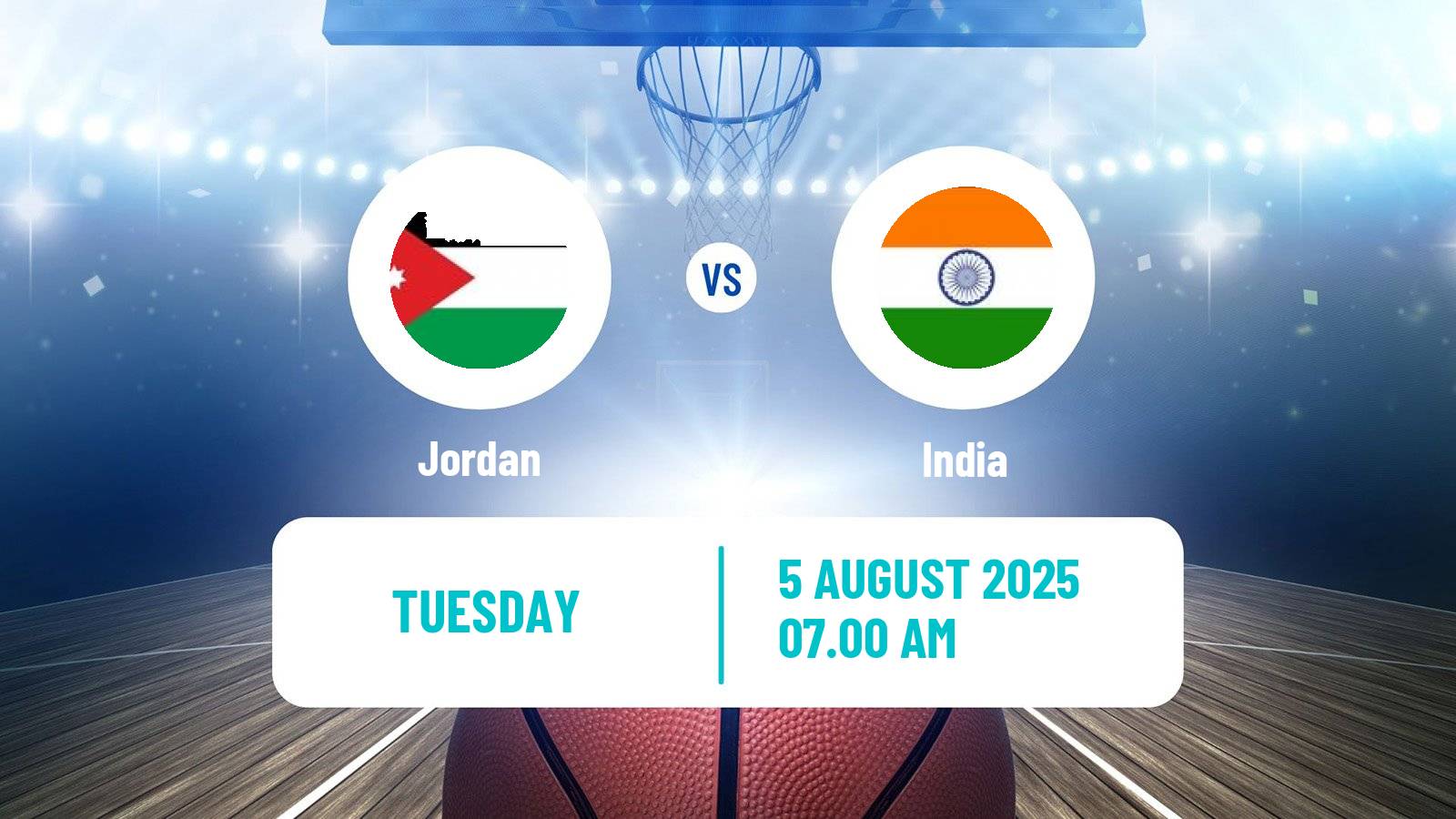 Basketball Asia Cup Basketball Jordan - India