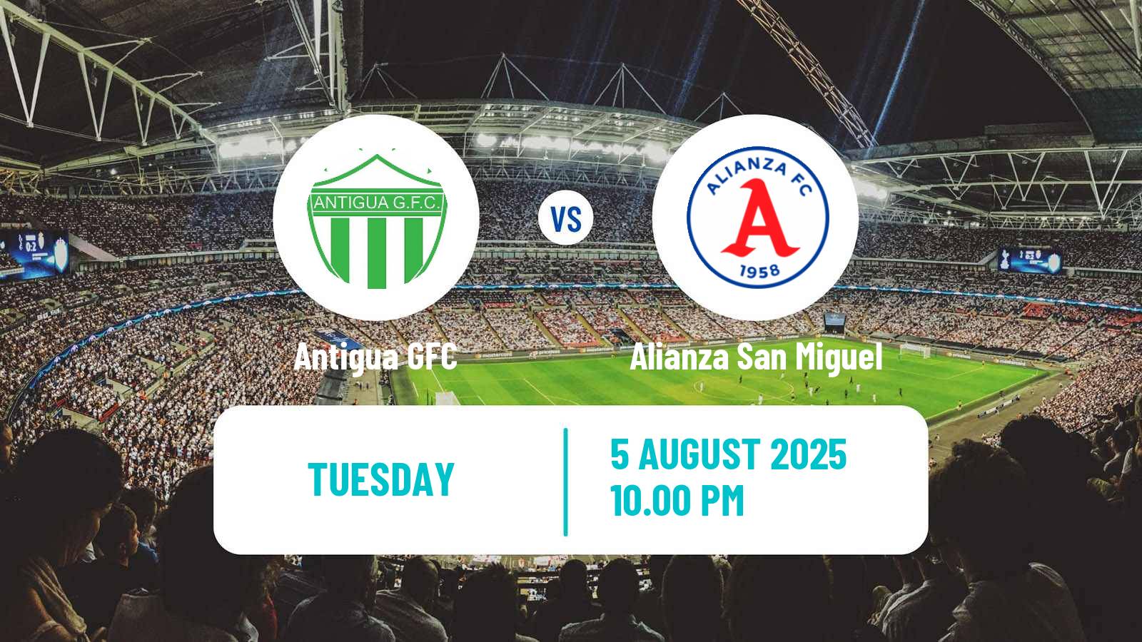 Football CONCACAF Central American Cup Antigua GFC - Alianza San Miguel