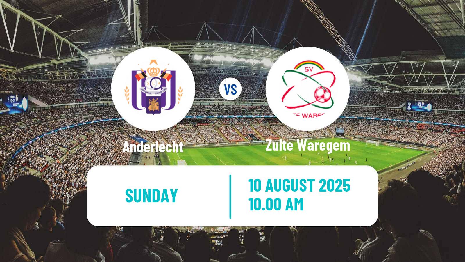 Football Belgian Jupiler Pro League Anderlecht - Zulte Waregem