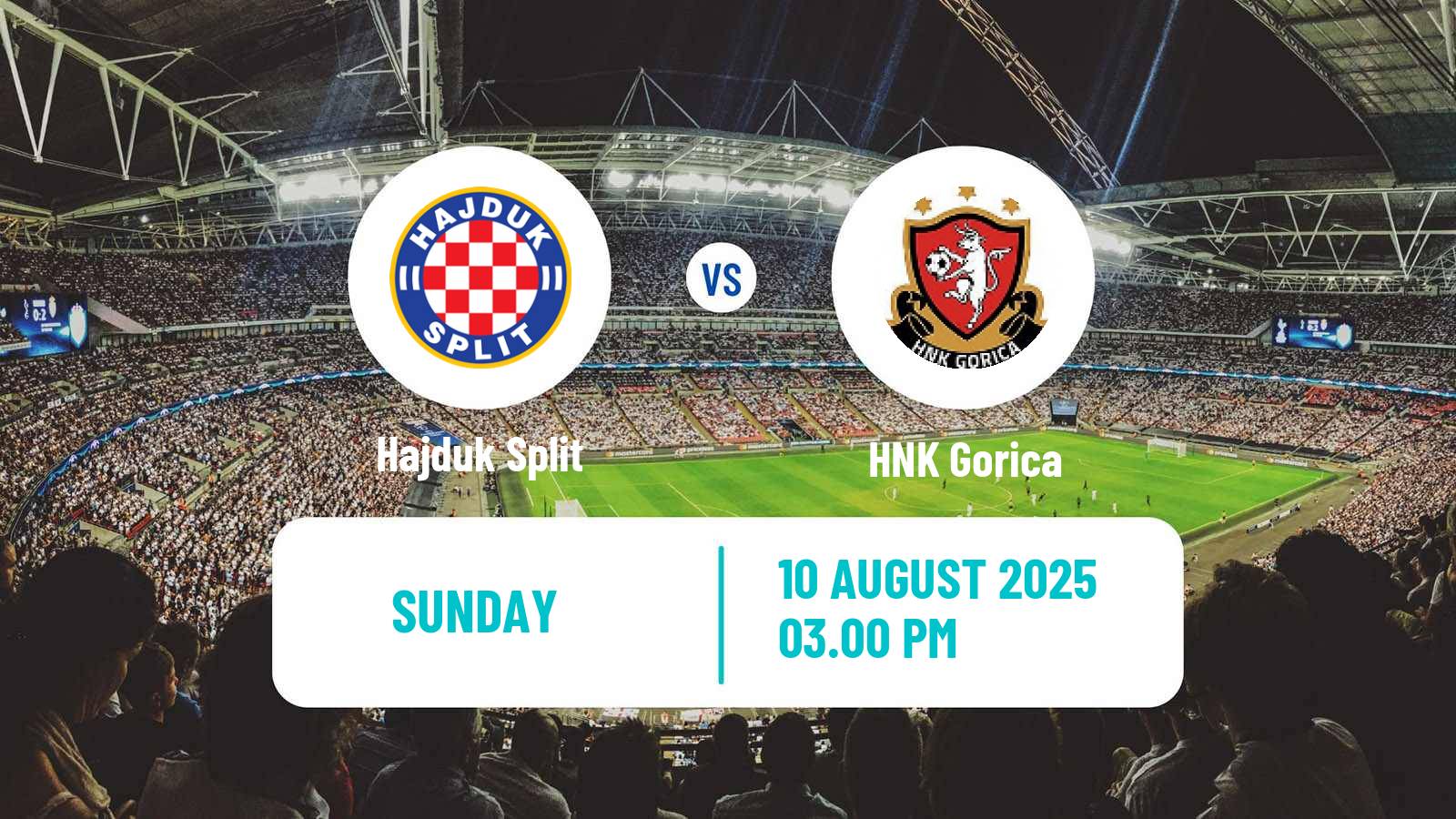 Football Croatian HNL Hajduk Split - Gorica
