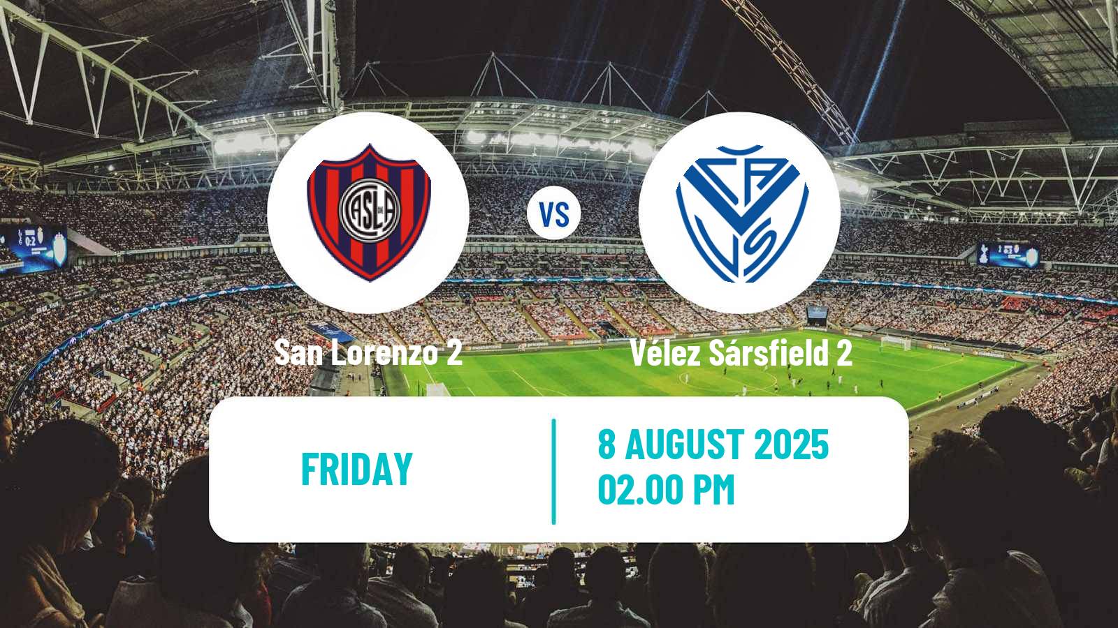 Football Argentinian Reserve League San Lorenzo 2 - Vélez Sársfield 2