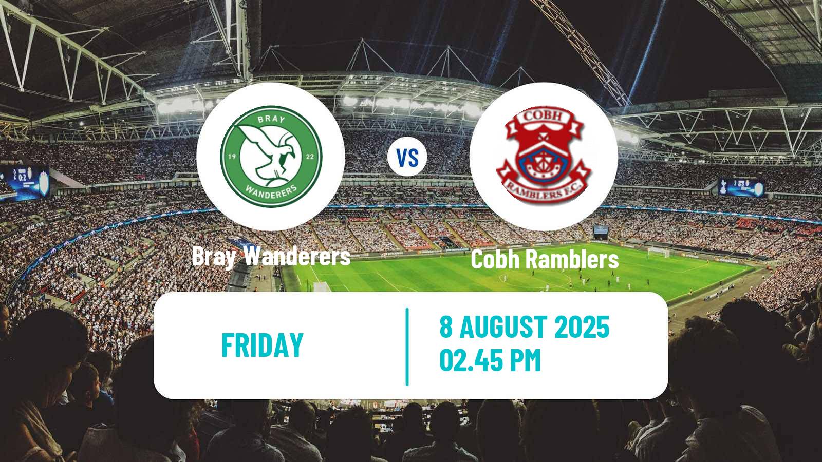Football Irish Division 1 Bray Wanderers - Cobh Ramblers