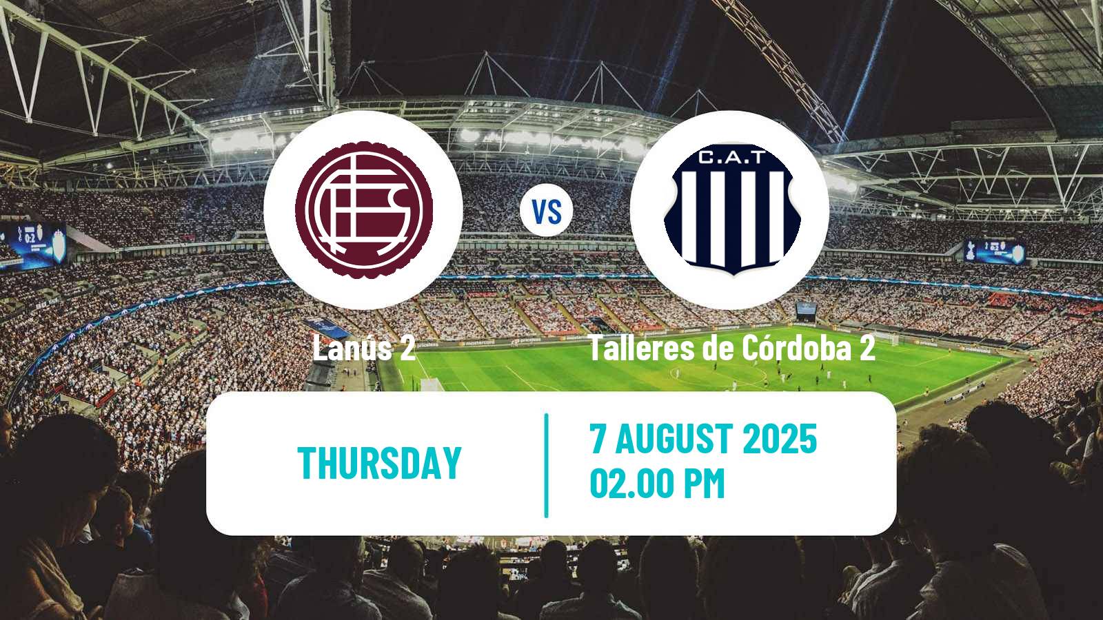 Football Argentinian Reserve League Lanús 2 - Talleres de Córdoba 2
