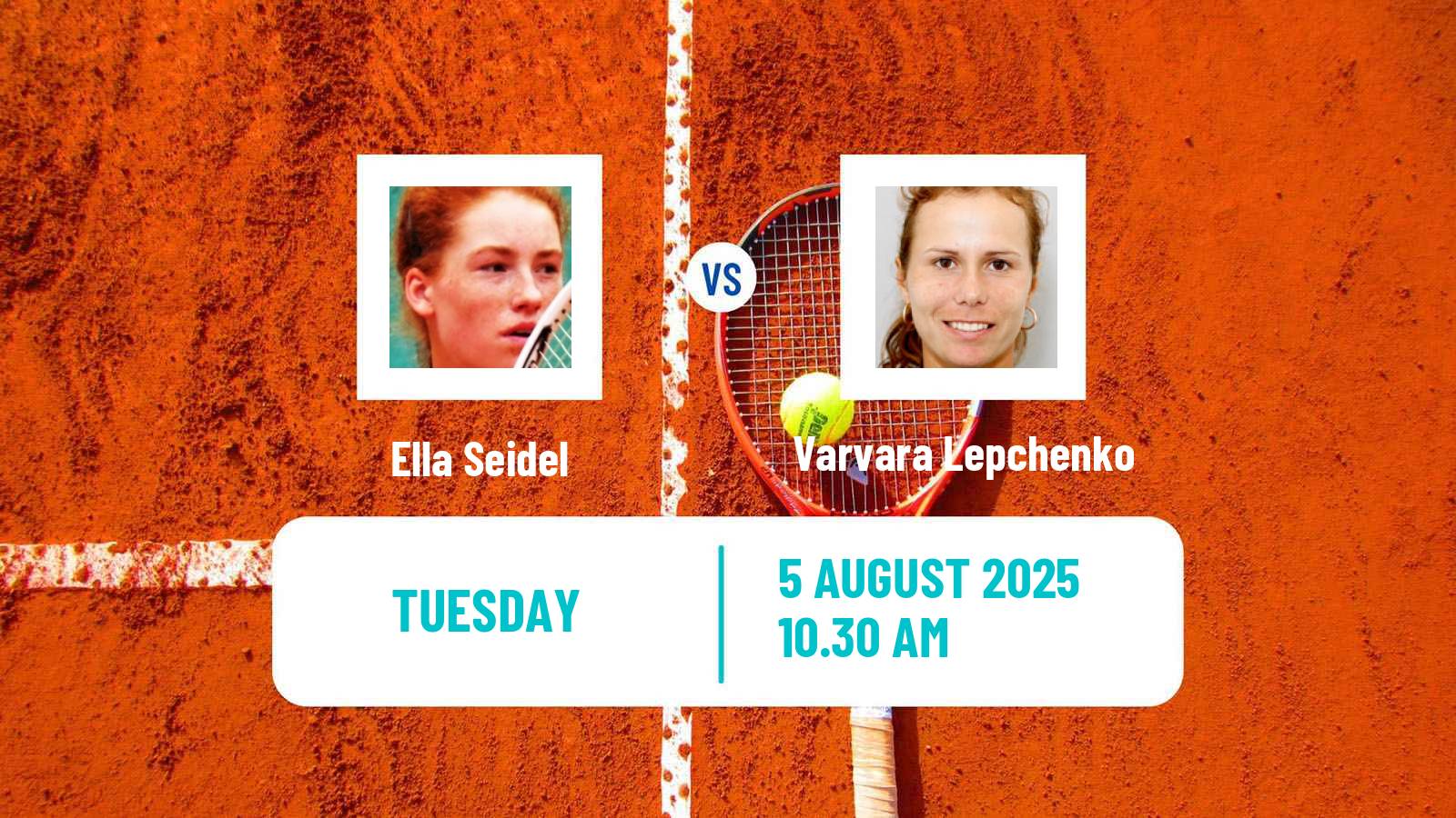 Tennis WTA Cincinnati Ella Seidel - Varvara Lepchenko