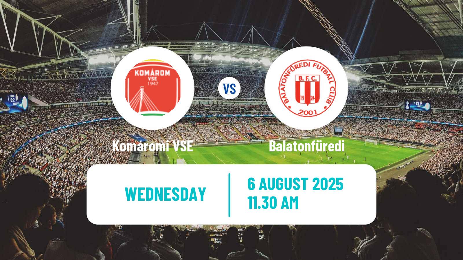 Football Hungarian NB III Northwest Komáromi VSE - Balatonfüredi