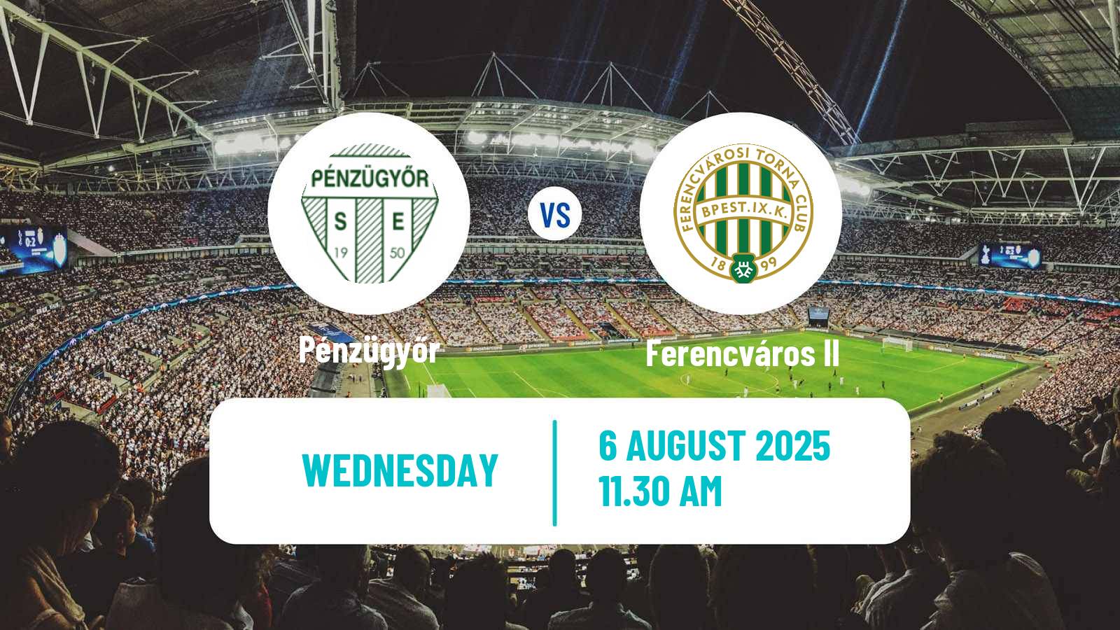 Football Hungarian NB III Southwest Pénzügyőr - Ferencváros II