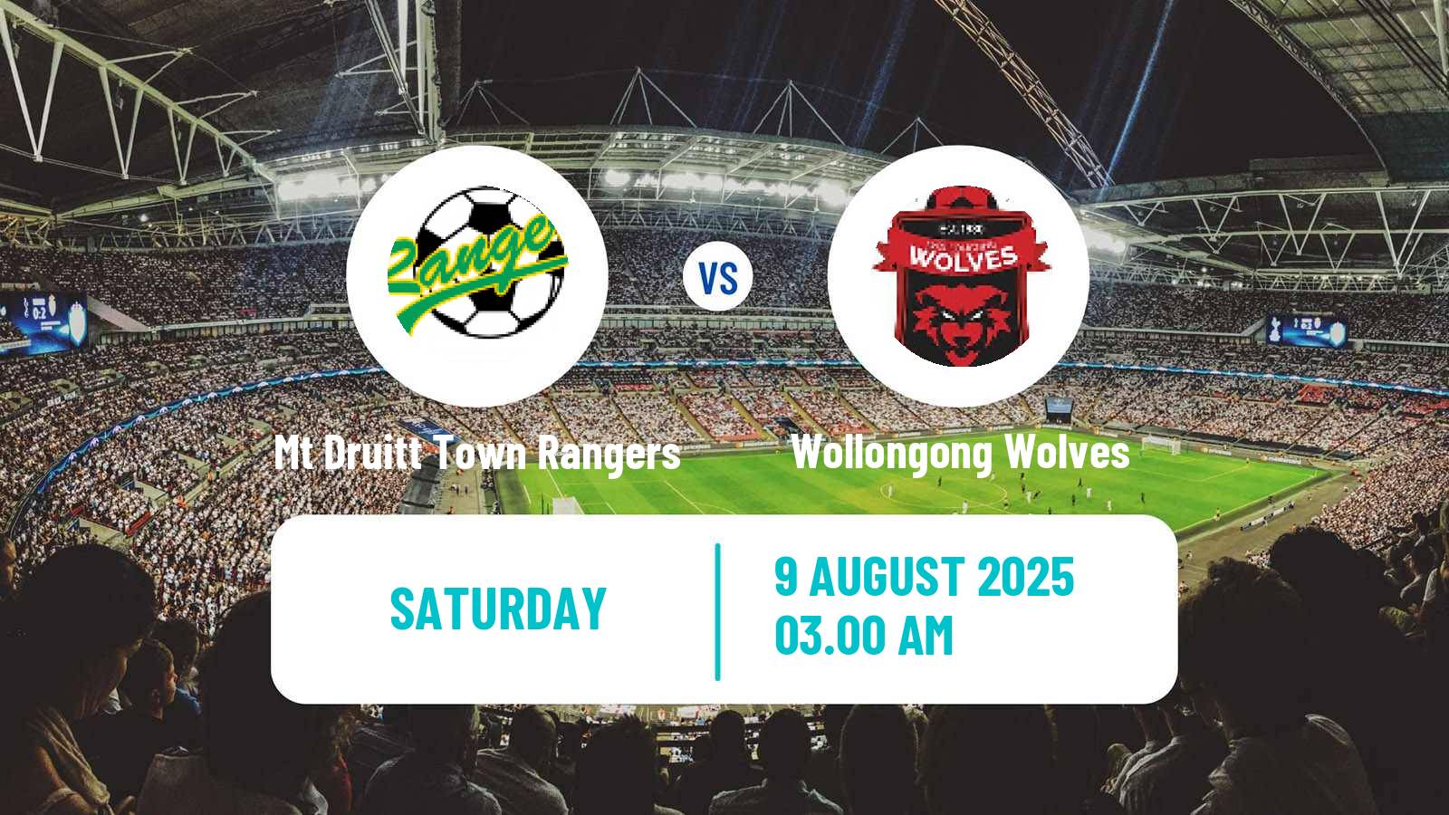 Football Australian NPL NSW Mt Druitt Town Rangers - Wollongong Wolves