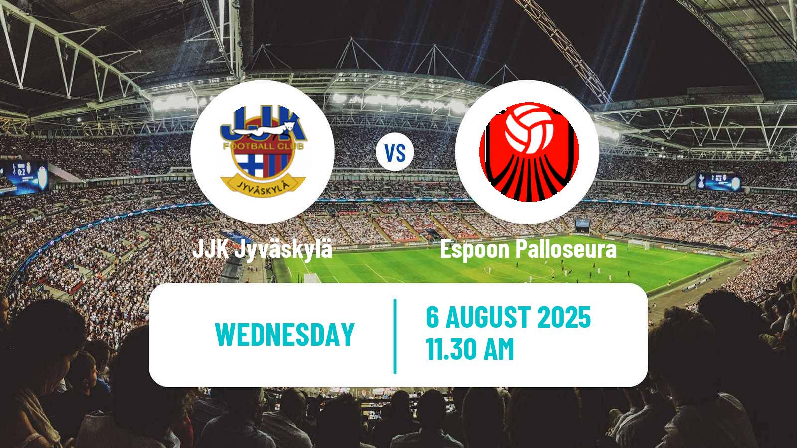 Football Finnish Ykkonen JJK Jyväskylä - Espoon Palloseura