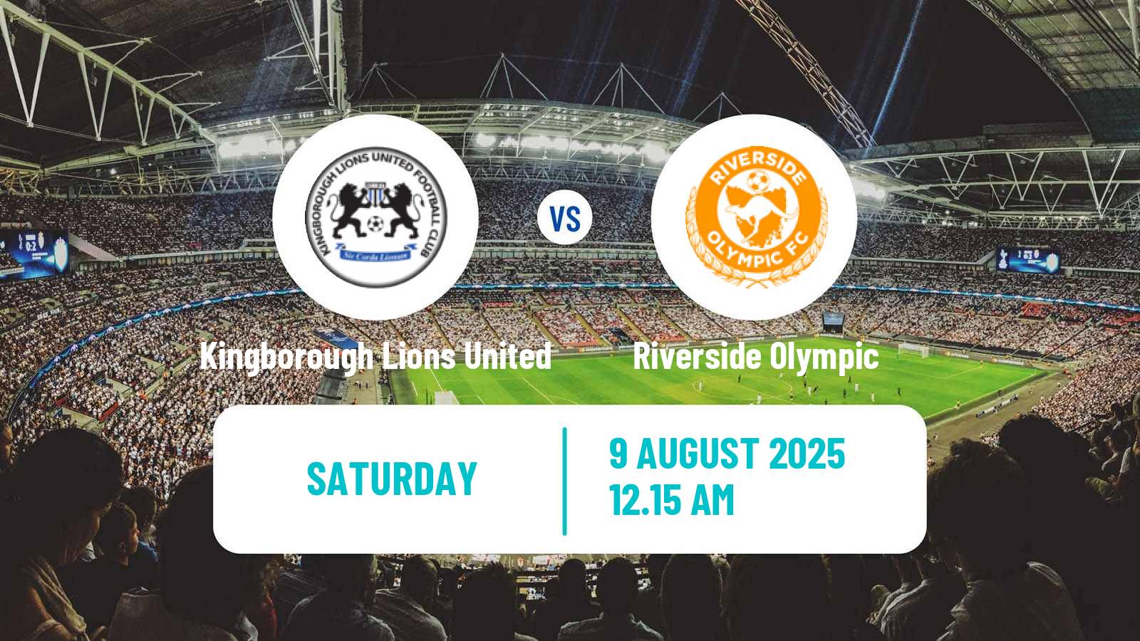 Football Australian NPL Tasmania Kingborough Lions United - Riverside Olympic