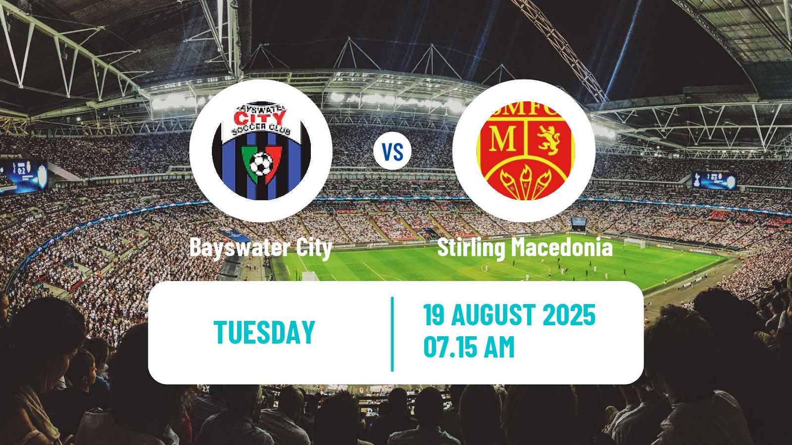 Football Australian NPL Western Australia Bayswater City - Stirling Macedonia
