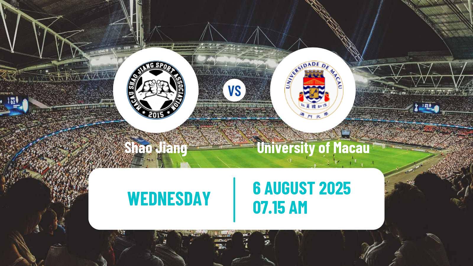 Football Macao Elite League Shao Jiang - University of Macau