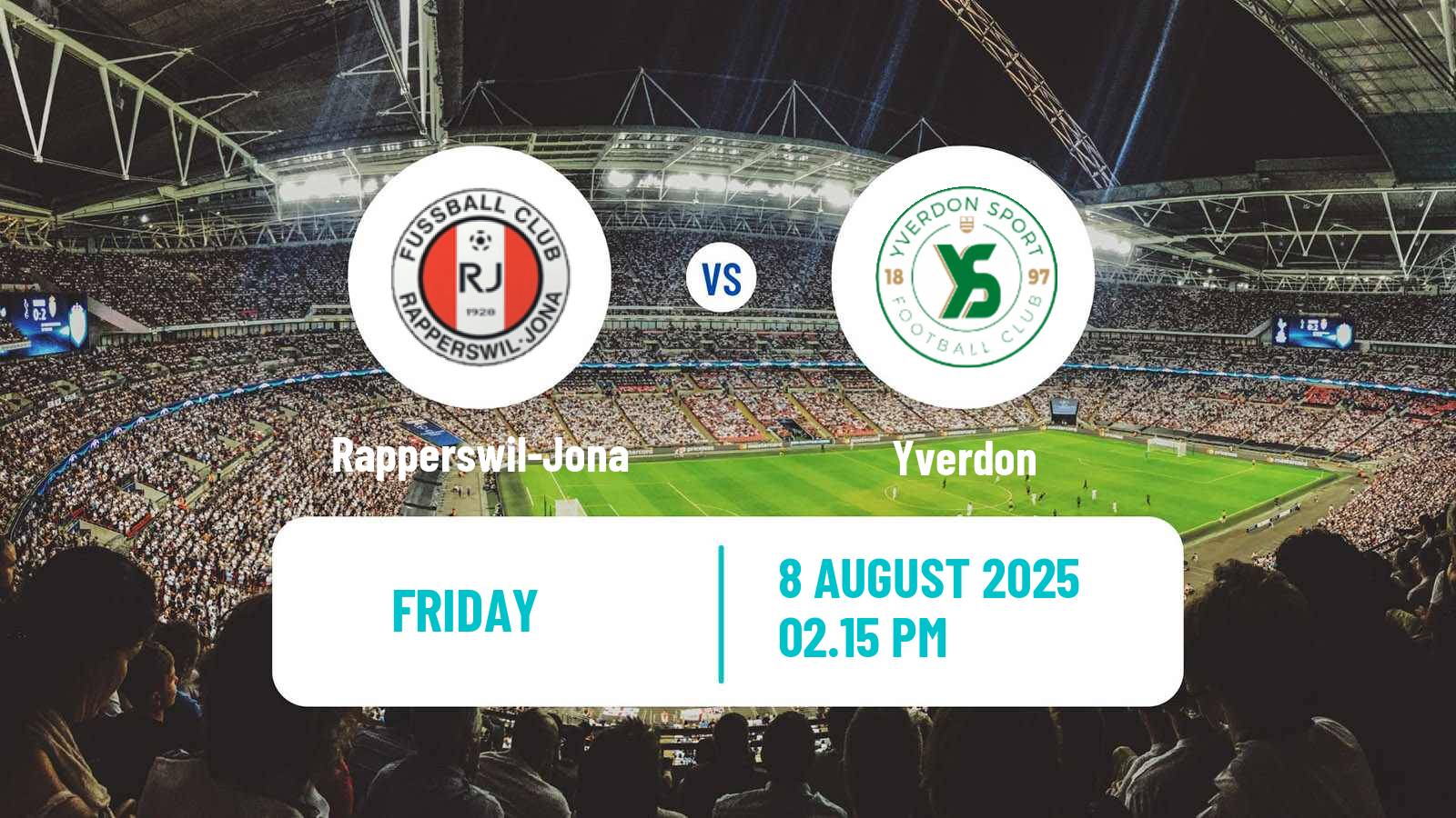 Football Swiss Challenge League Rapperswil-Jona - Yverdon